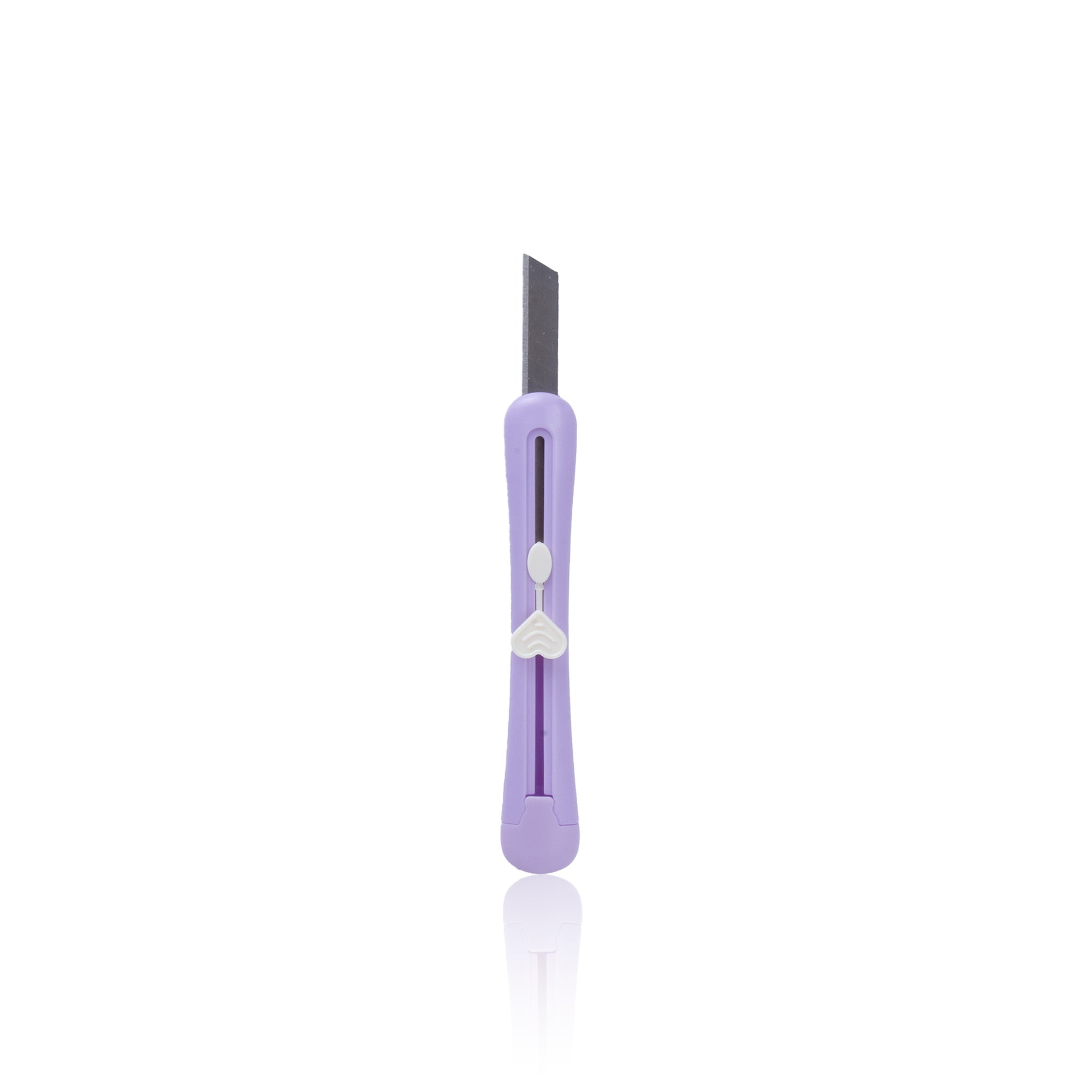 Mini Stapler, Stapler Pin No.10, Cutter with Dispenser Tape Purple 4pcs Set Blister