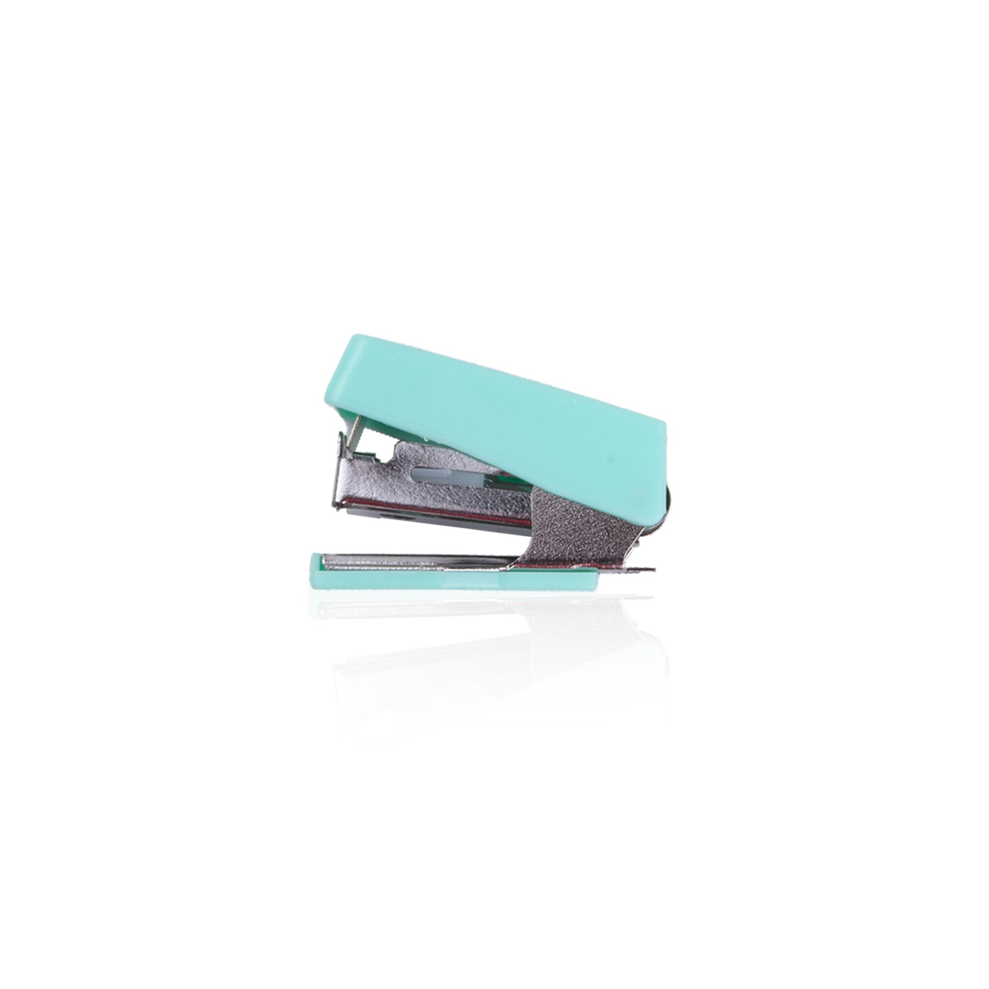 Mini Stapler, Stapler Pin No.10, Cutter with Dispenser Tape Teal 4pcs Set Blister