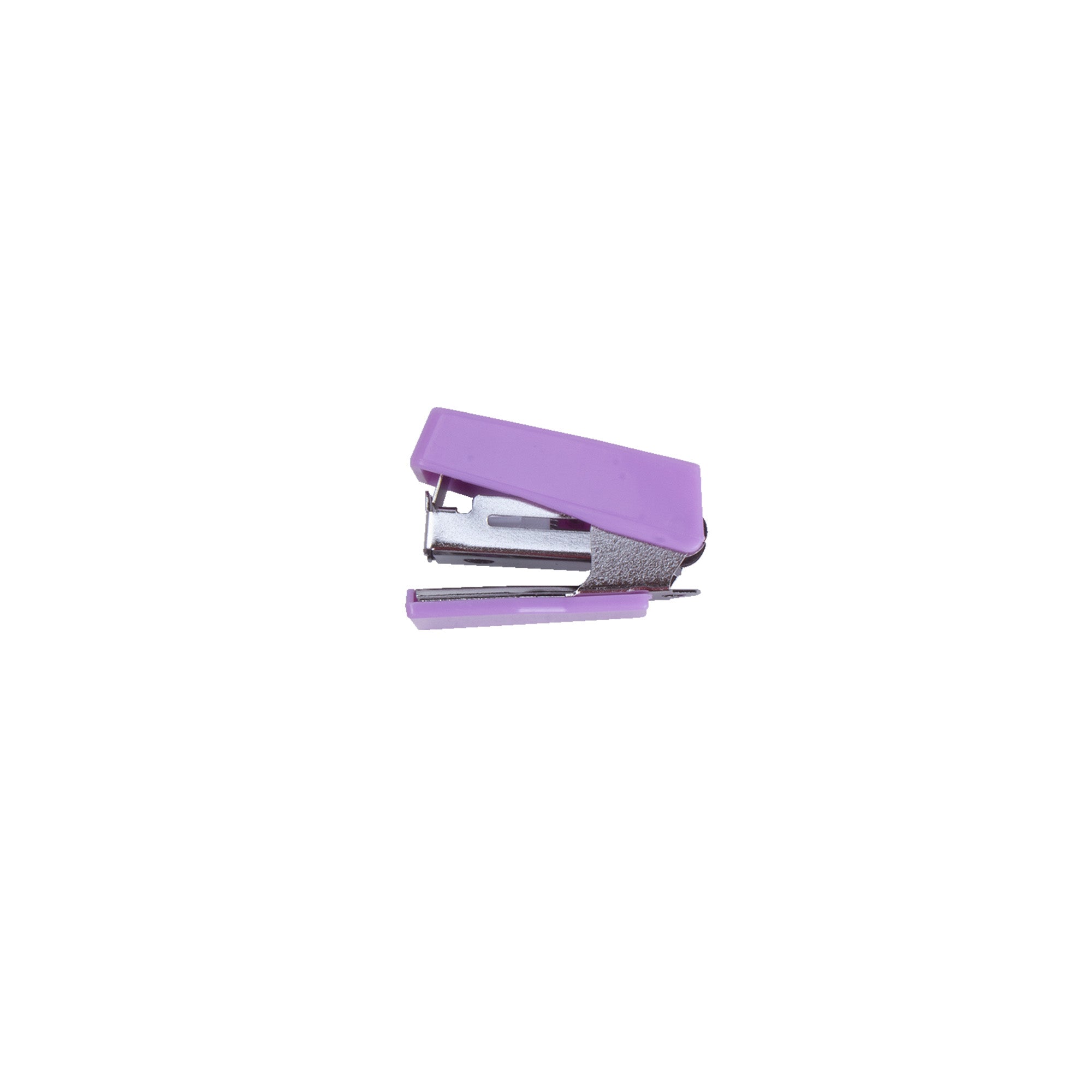 Mini Stapler, Stapler Pin No.10, Cutter with Dispenser Tape Purple 4pcs Set Blister