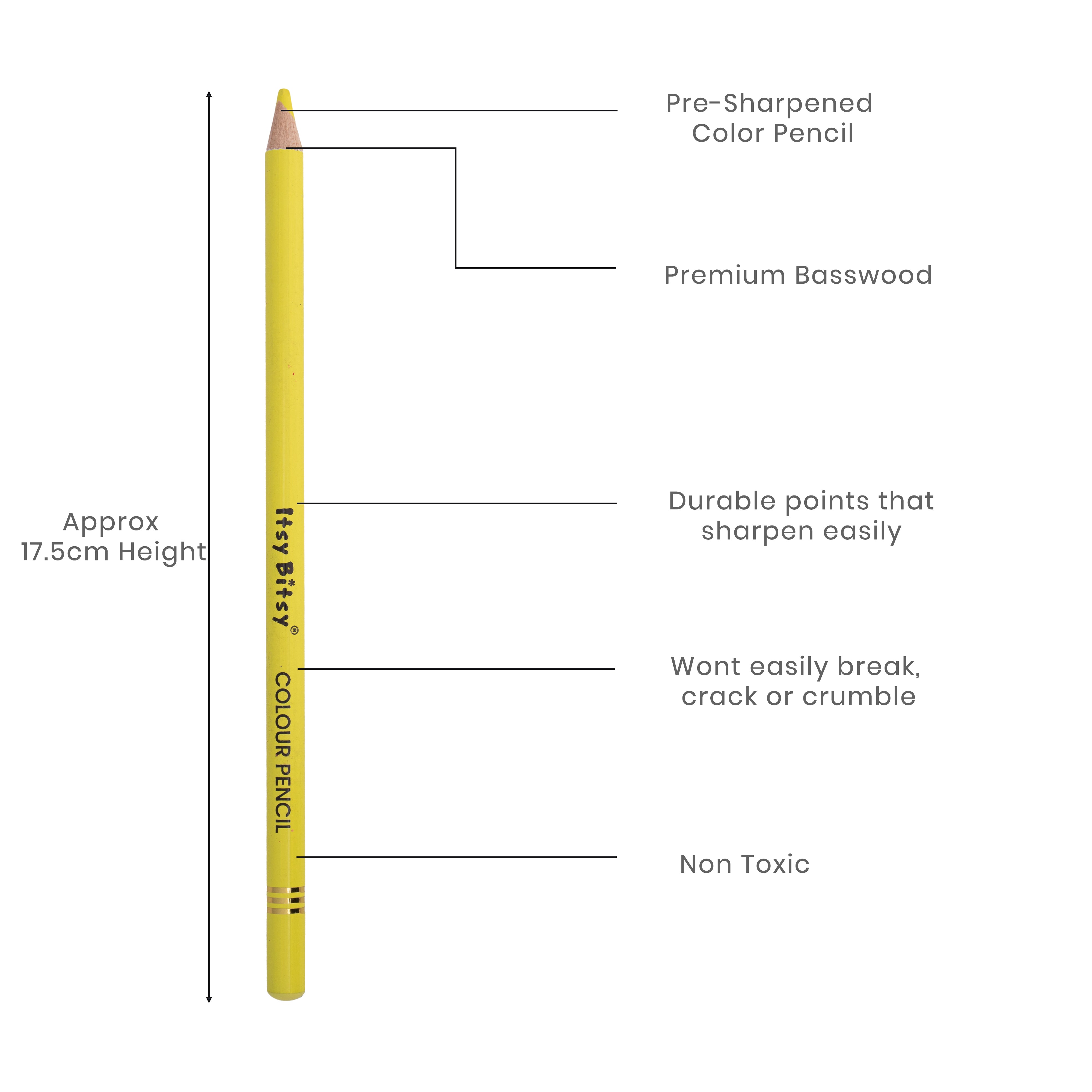 Premium Artist Colour Pencil 1pc - Lemon Yellow