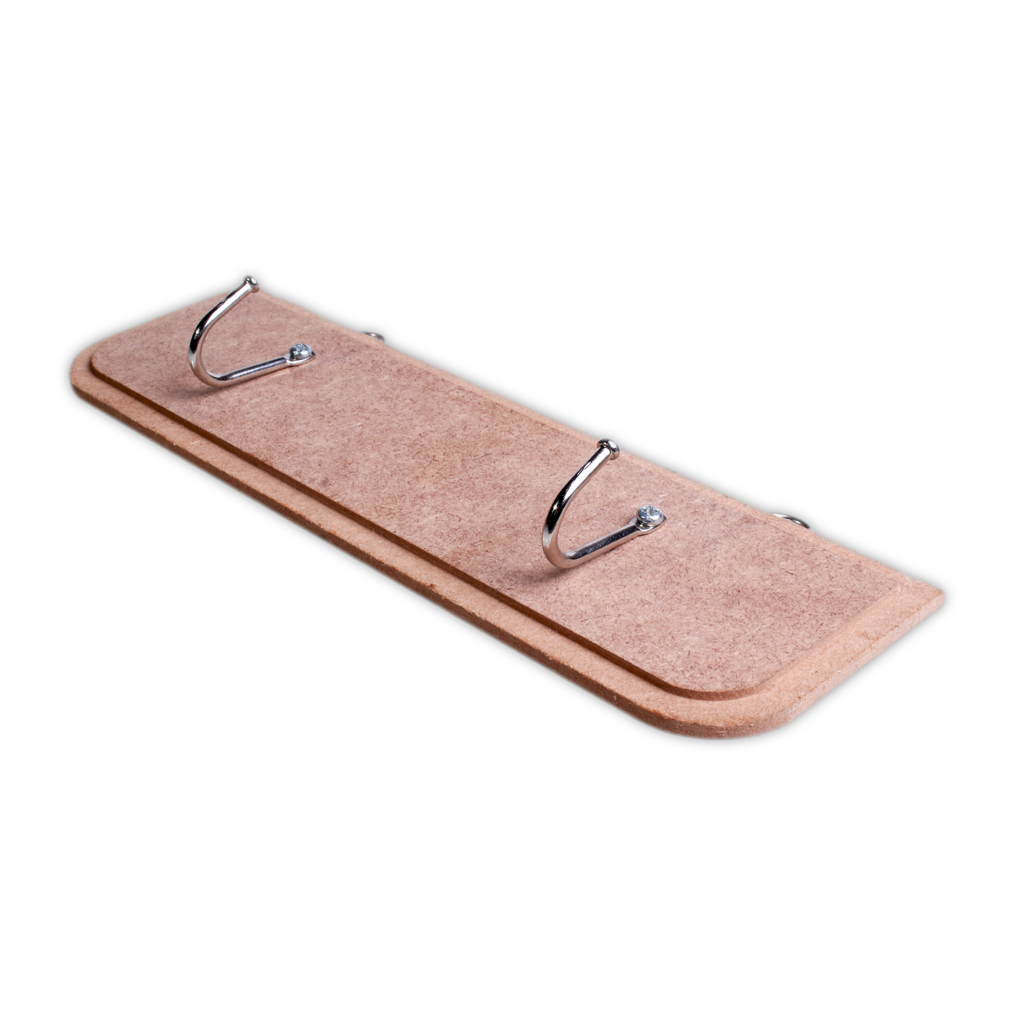 MDF Hanging Board with Hooks W8.3 X H2.5inch 5.5mm Thick 1pc