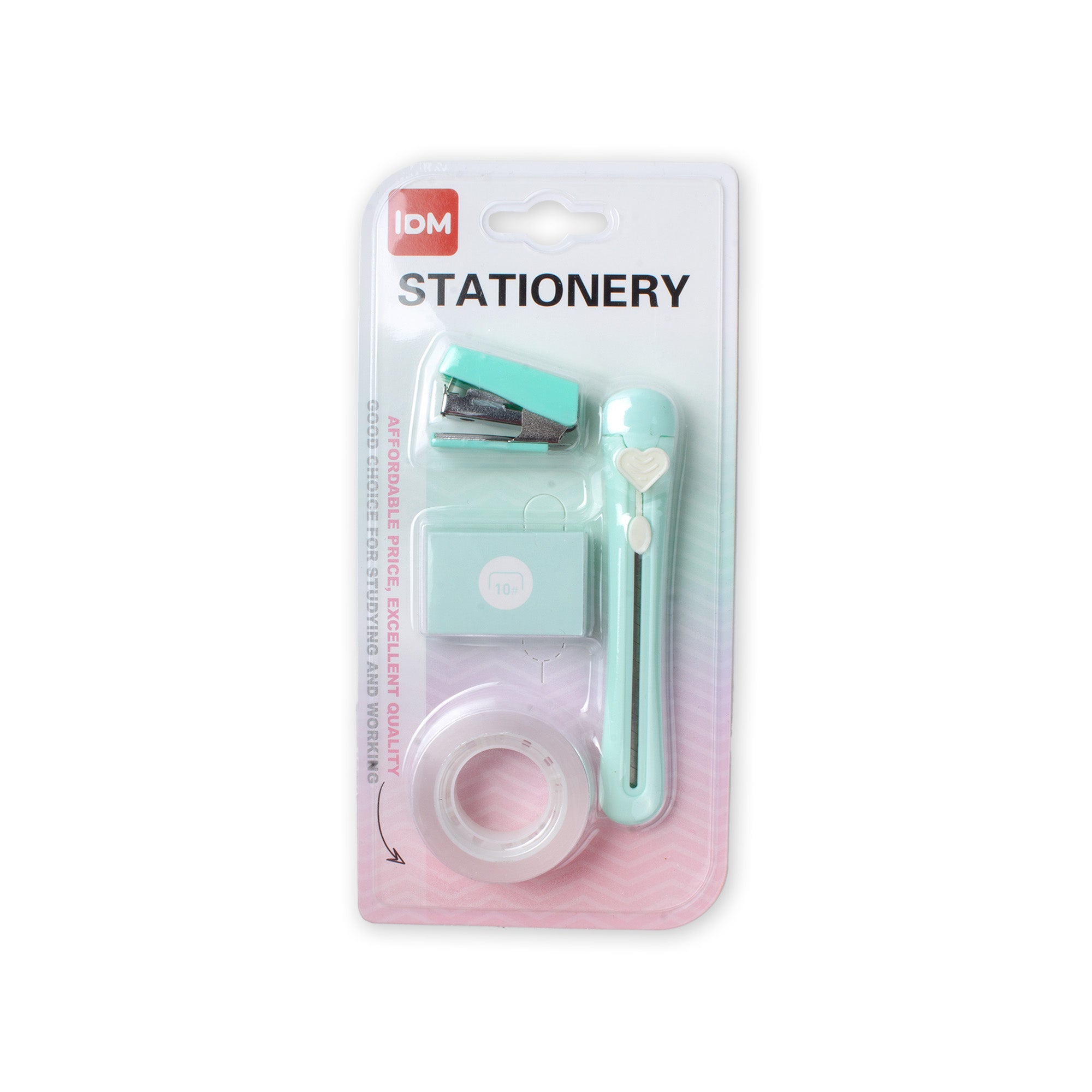 Mini Stapler, Stapler Pin No.10, Cutter with Dispenser Tape Teal 4pcs ...