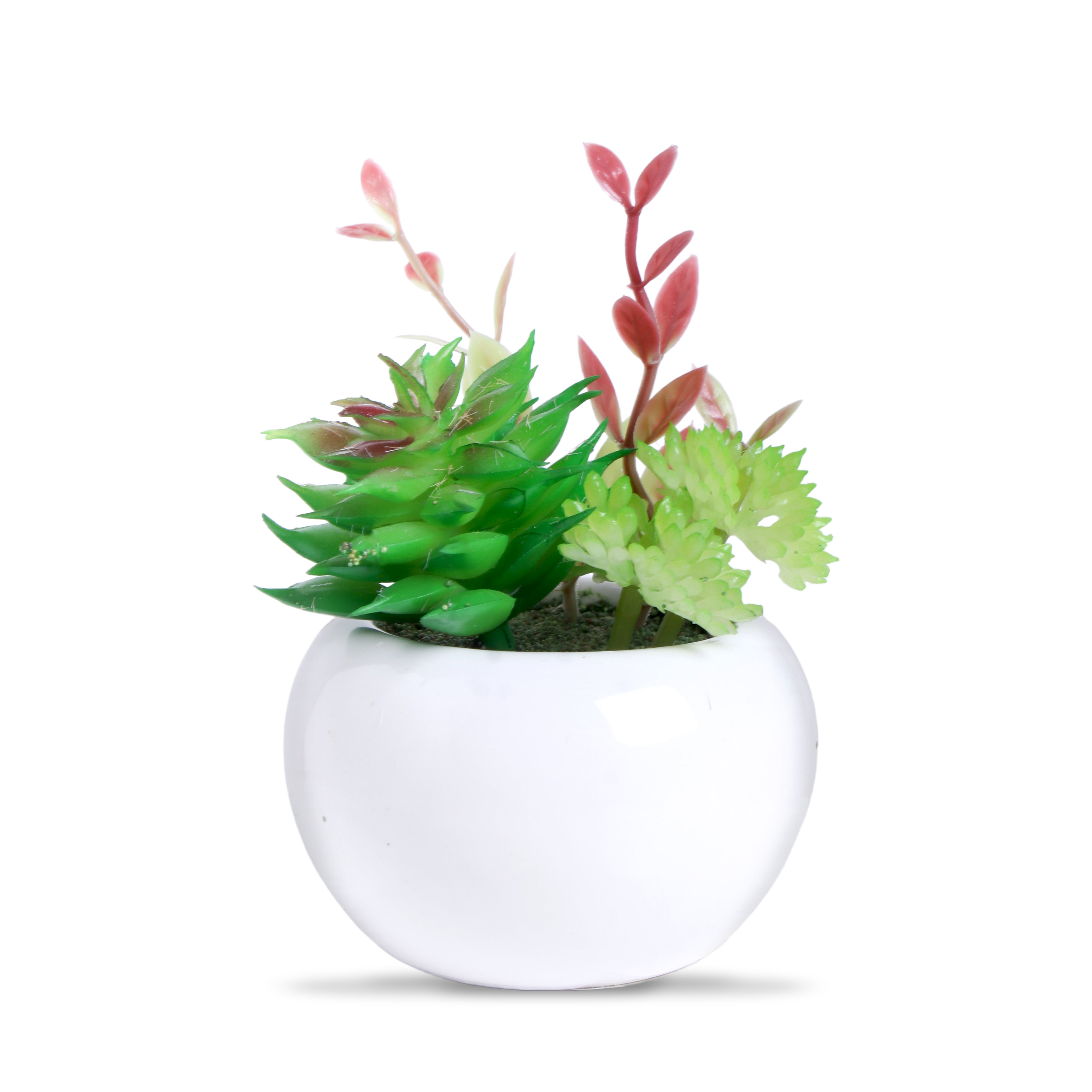 Artificial Flower Succulent Pot Echeveria Sage 4Inch 1Pot