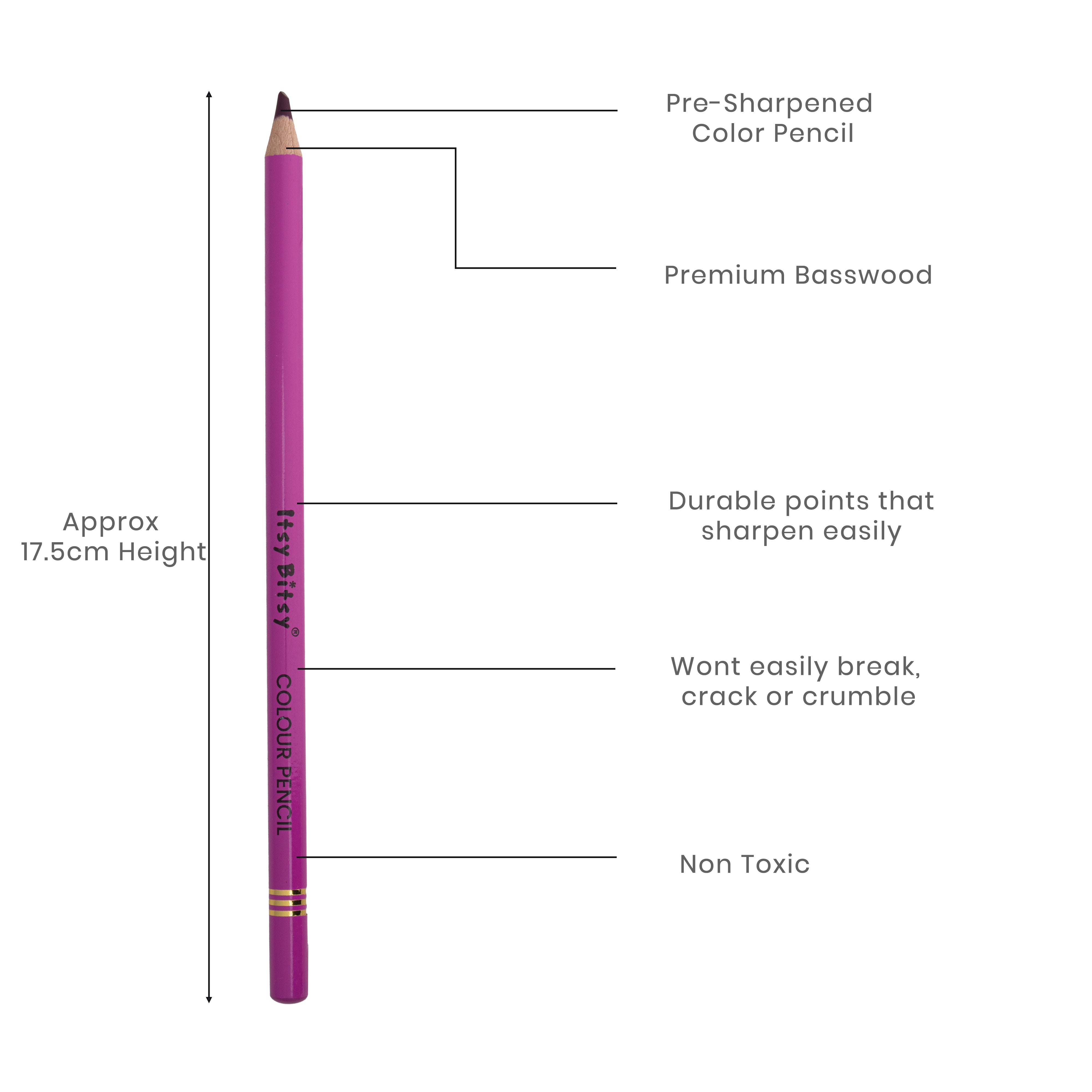 Premium Artist Colour Pencil 1pc - Megenta Brust
