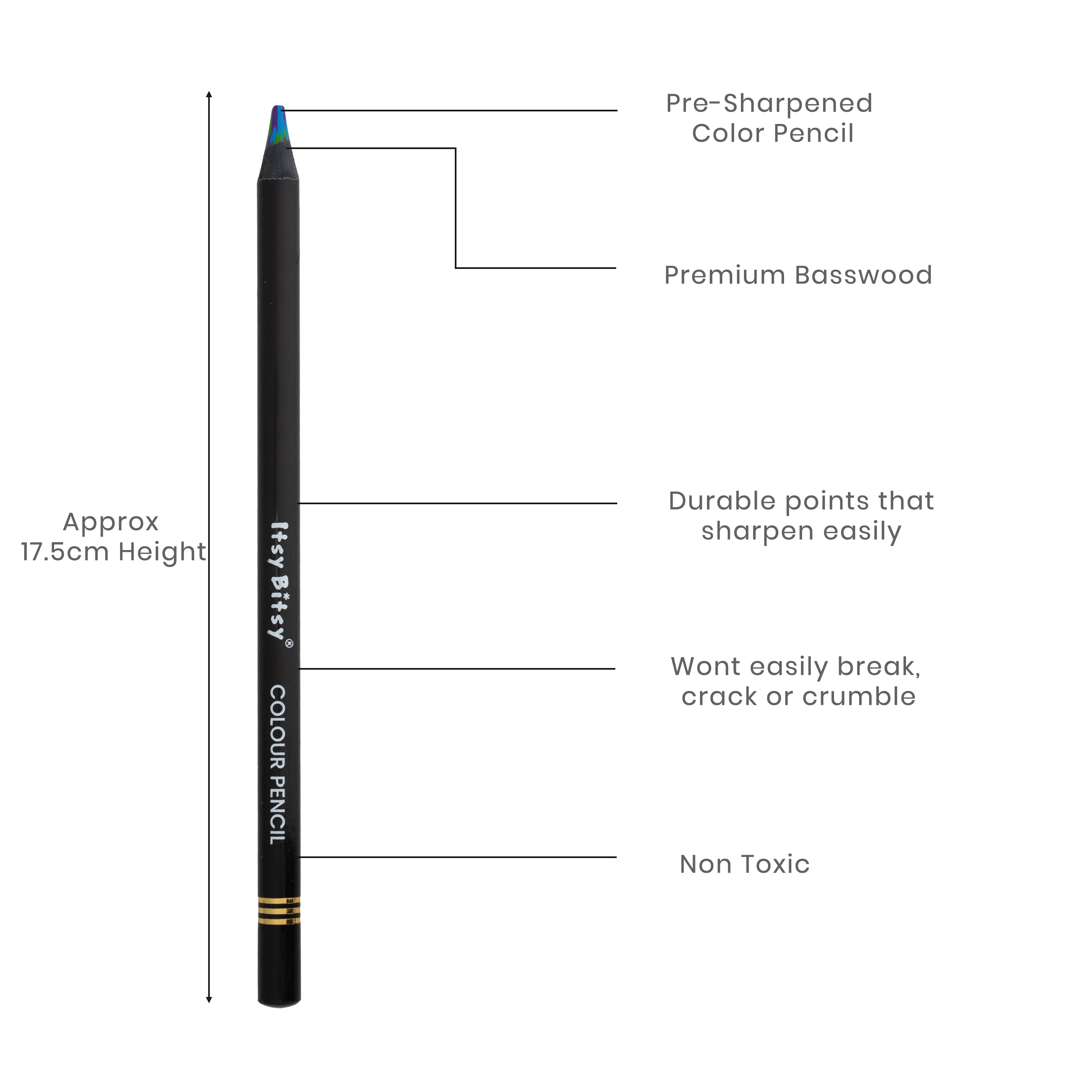 Premium Artist Rainbow Colour Pencil 1pc - Blue Orchid
