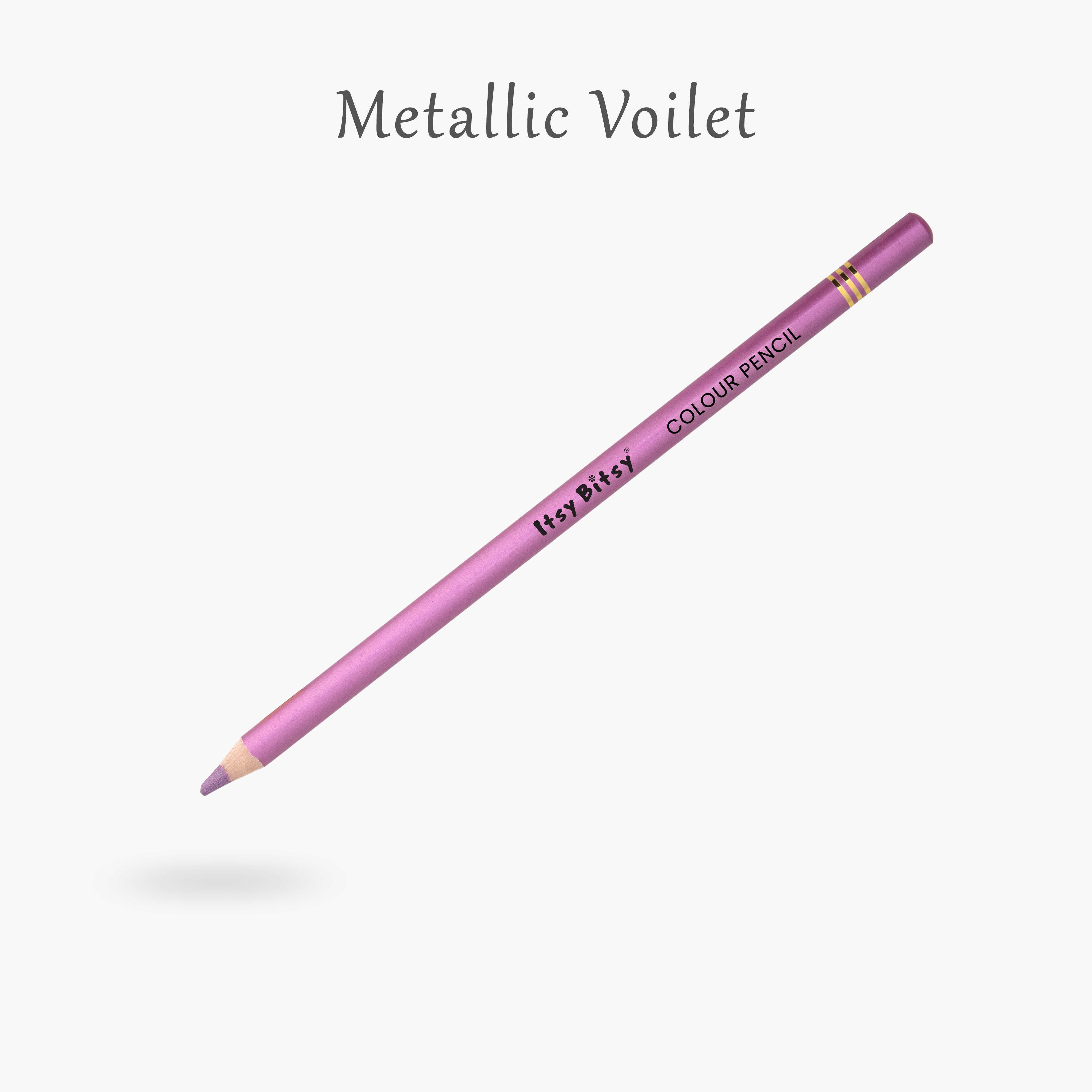 Premium Artist Metallic Colour Pencil 1pc - Metallic Violet