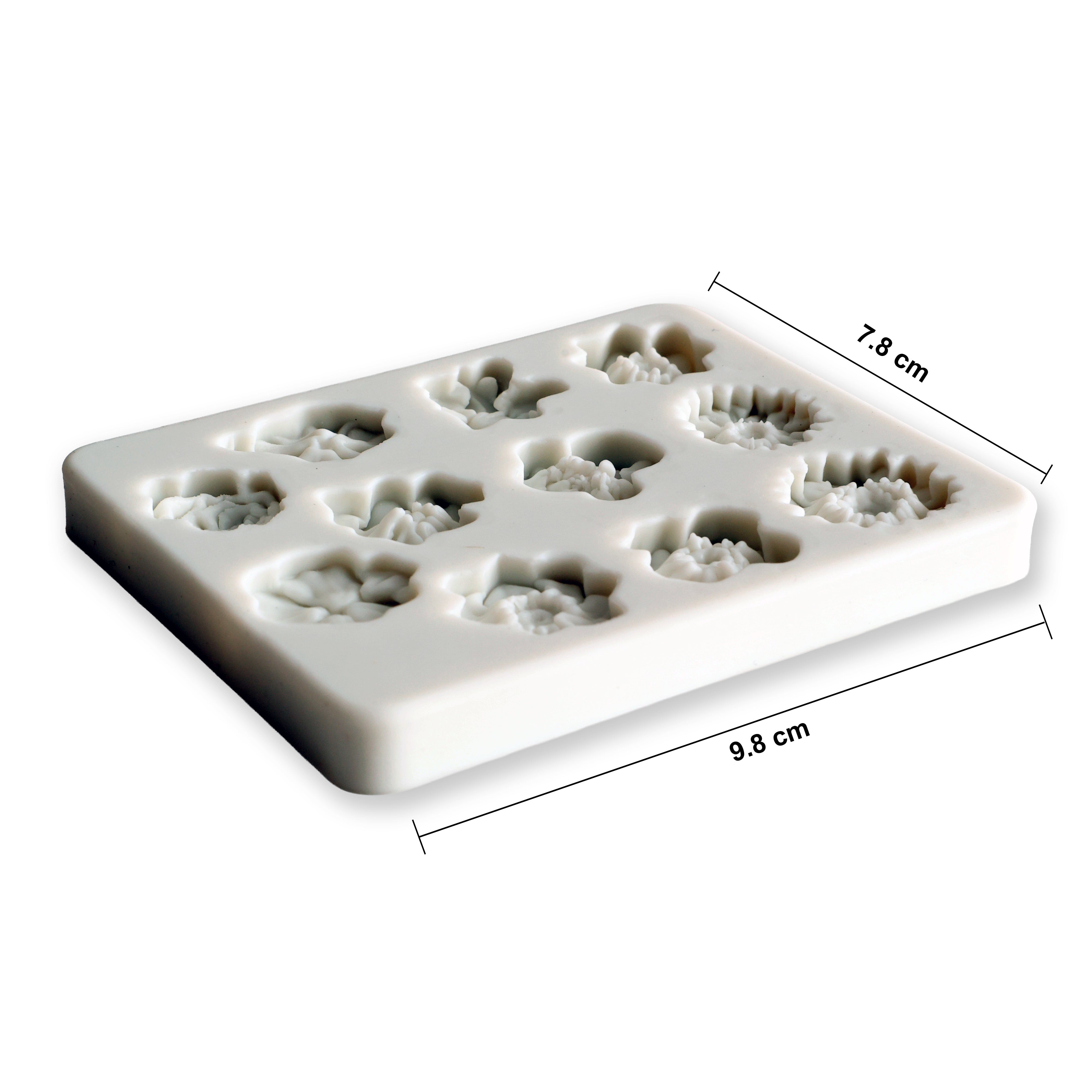 Silicone Mould Wild Blossoms L9.8 X W7.8Cm 1 Pc