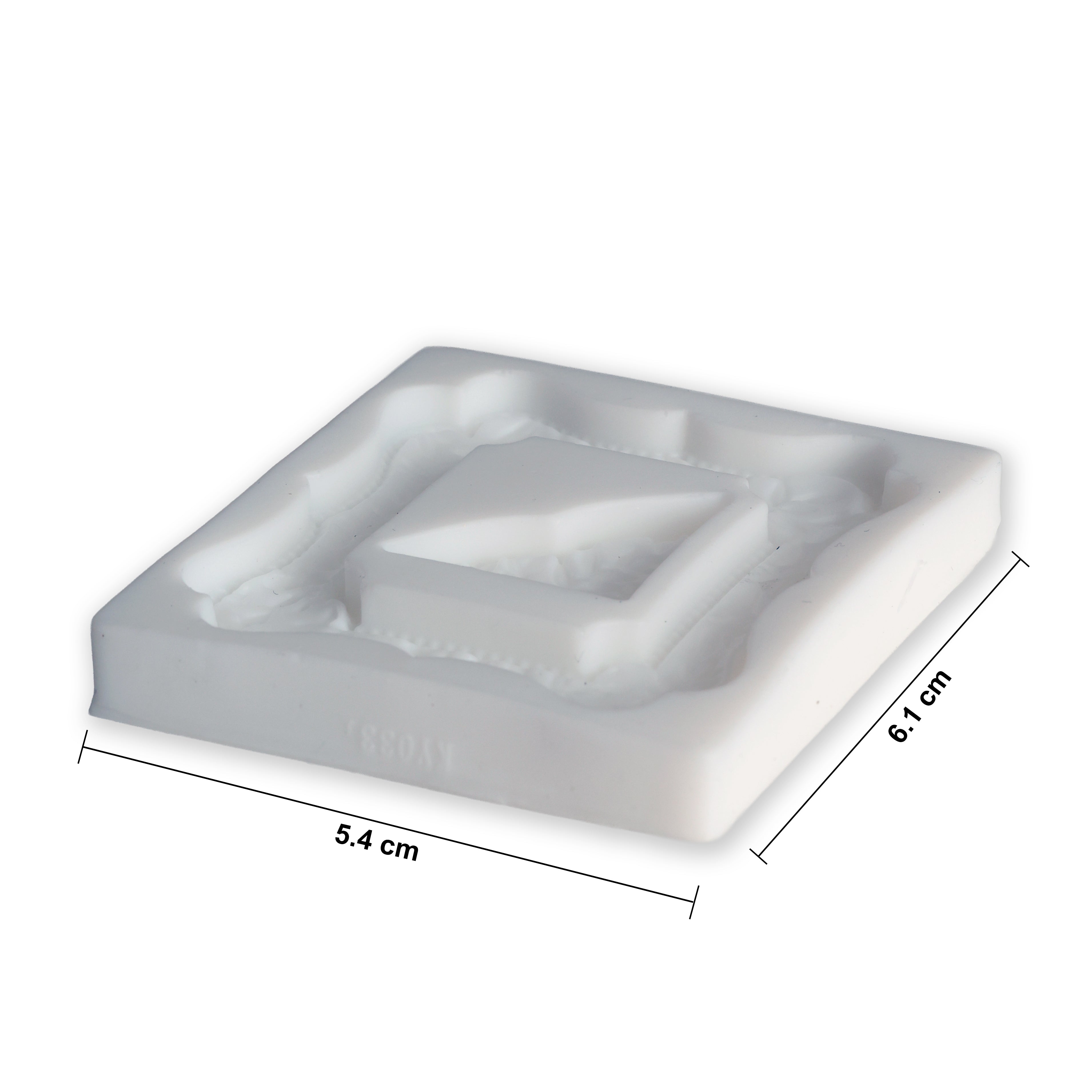 Silicone Mould Ornate Frame L5.4 X W6.1Cm 1 Pc