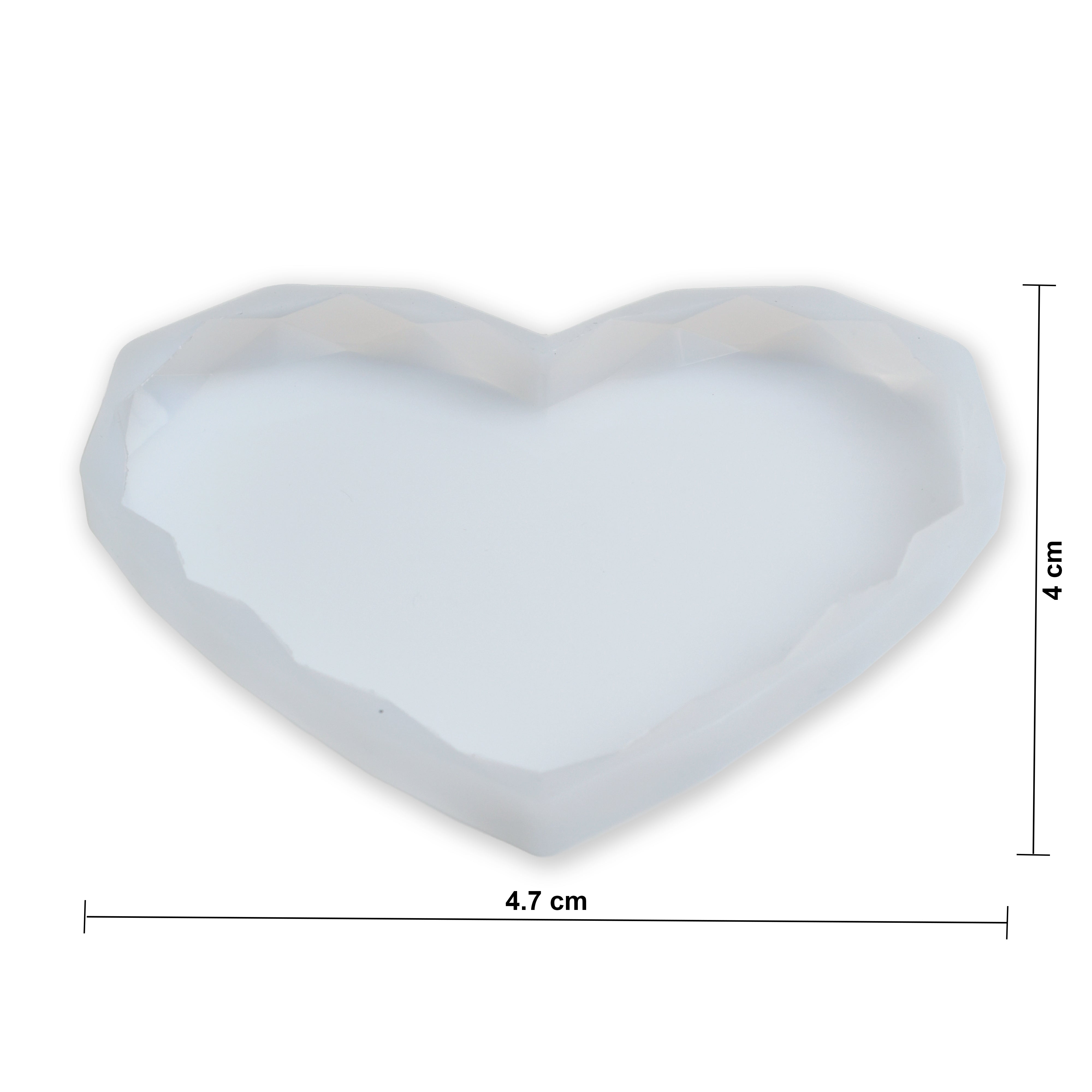 Silicone Mould Heart L4.7 X W4Inch 1 Pc