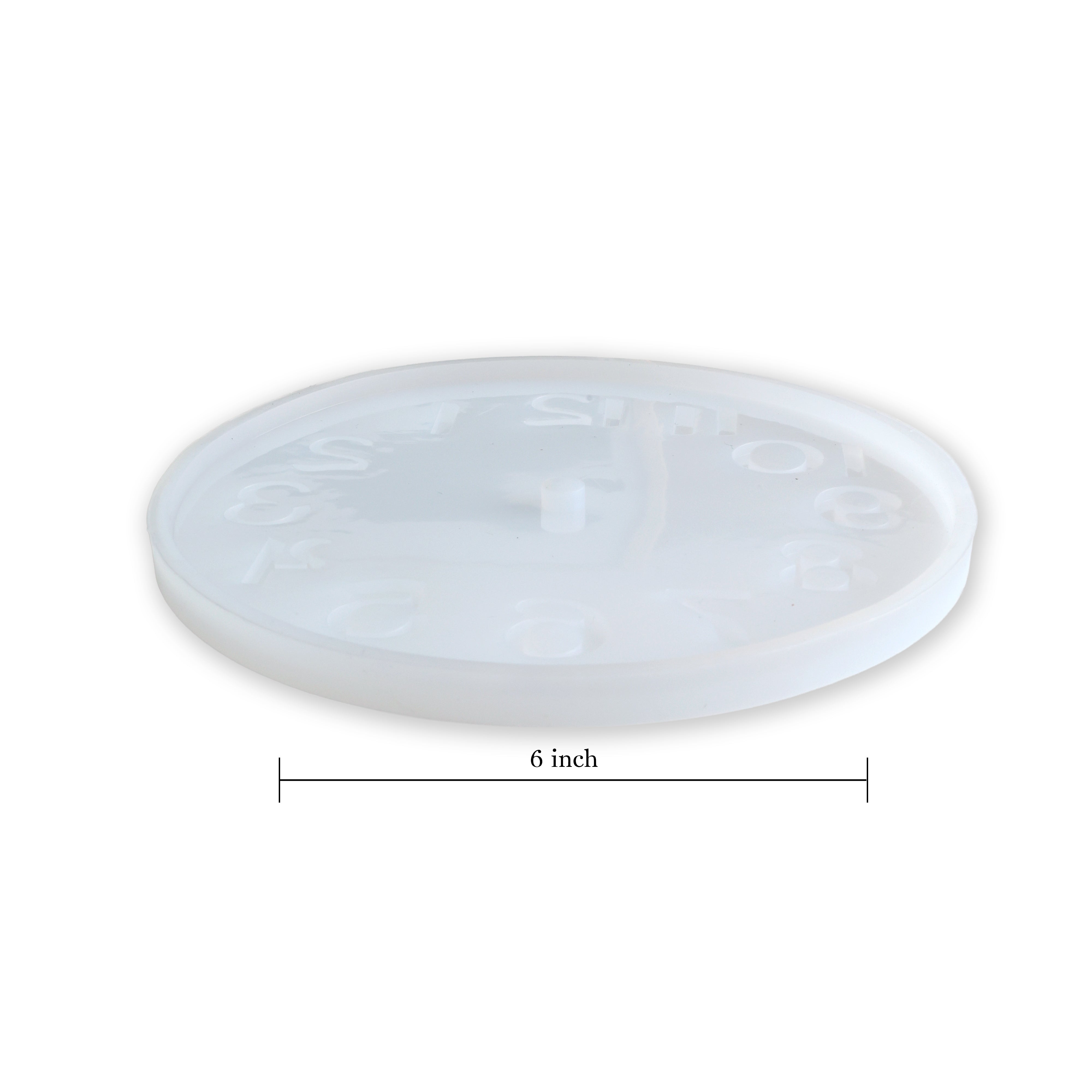 Silicone Mould Clock Face 6.inch Dia 1pc