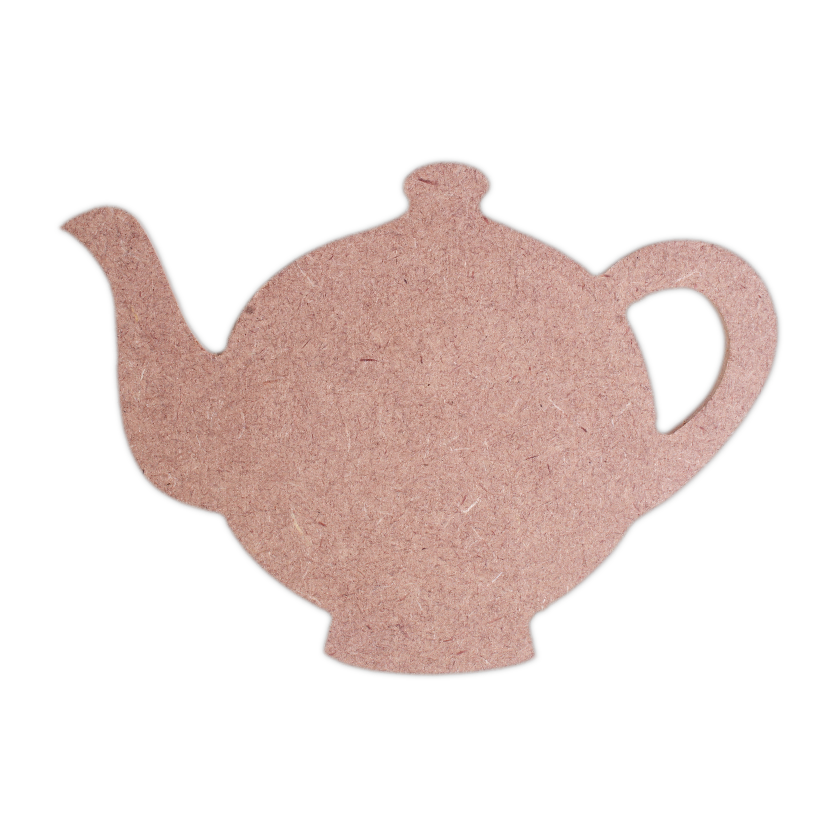 MDF Coaster Teapot 4inch Dia 5.5mm Thick Set of 6pc