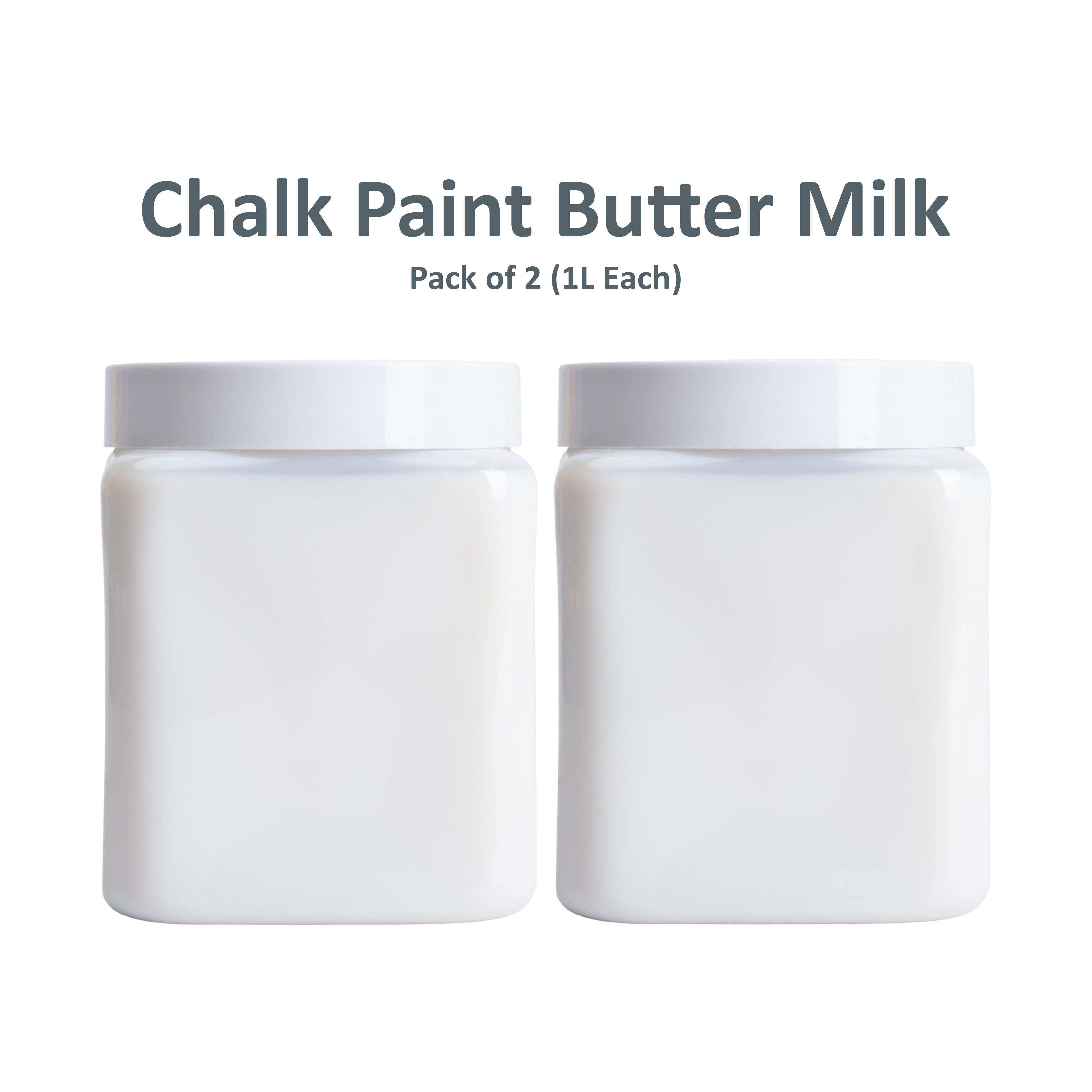 Home Decor Chalk Paint Butter Milk 1Litre X 2 Bottle