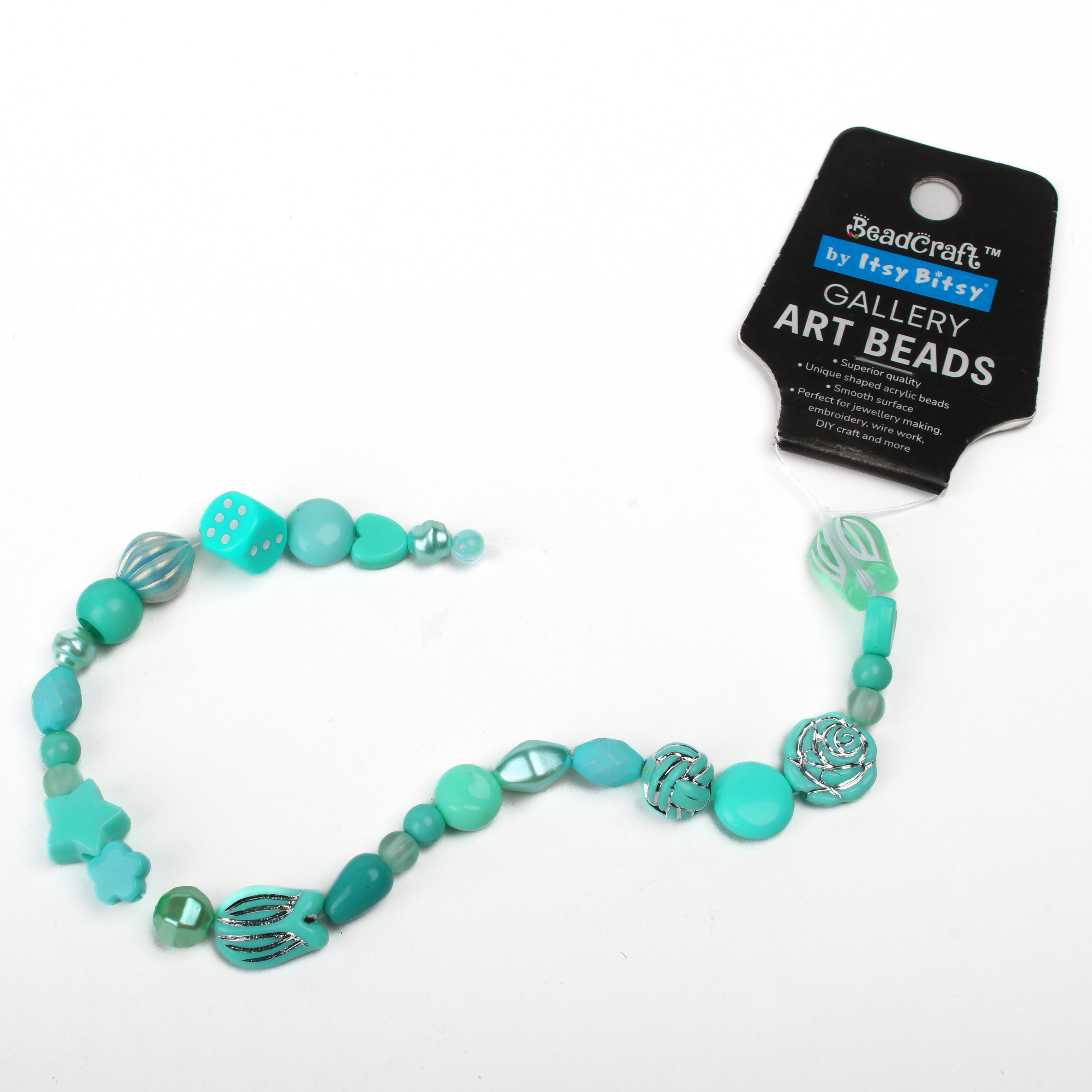 Gallery Art Beads Turquoise Blend 21 Beads 1 String