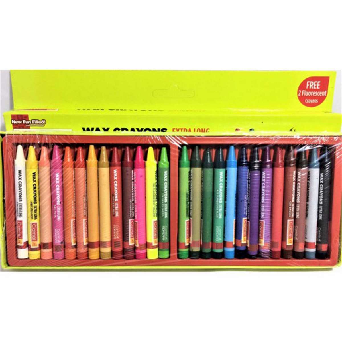 Wax Crayons (Extra Long) 4522547 12Shades Box Camlin