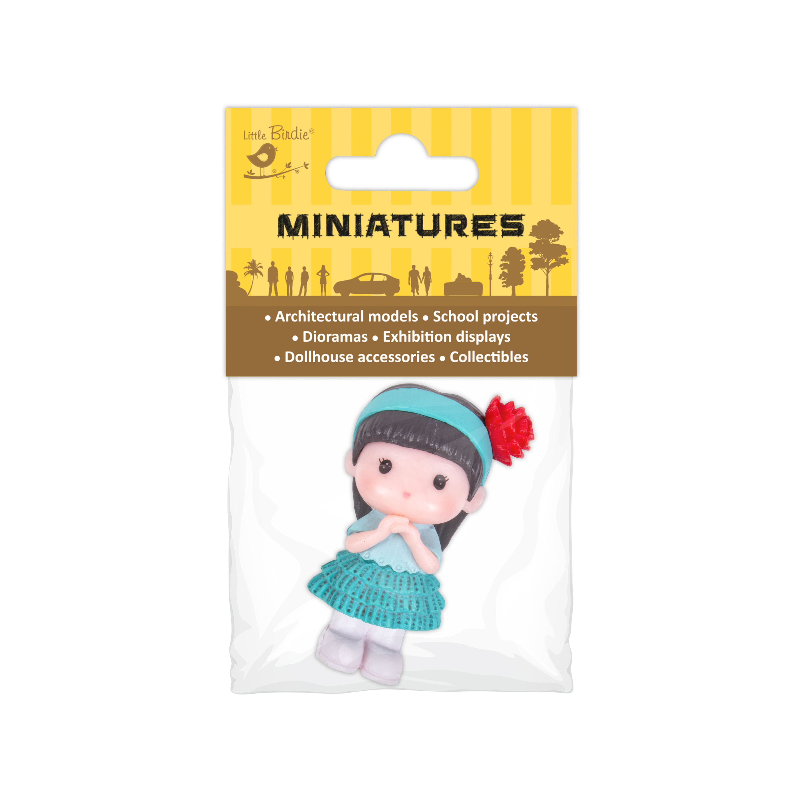 Miniatures Cute Girl 1Pc Assorted