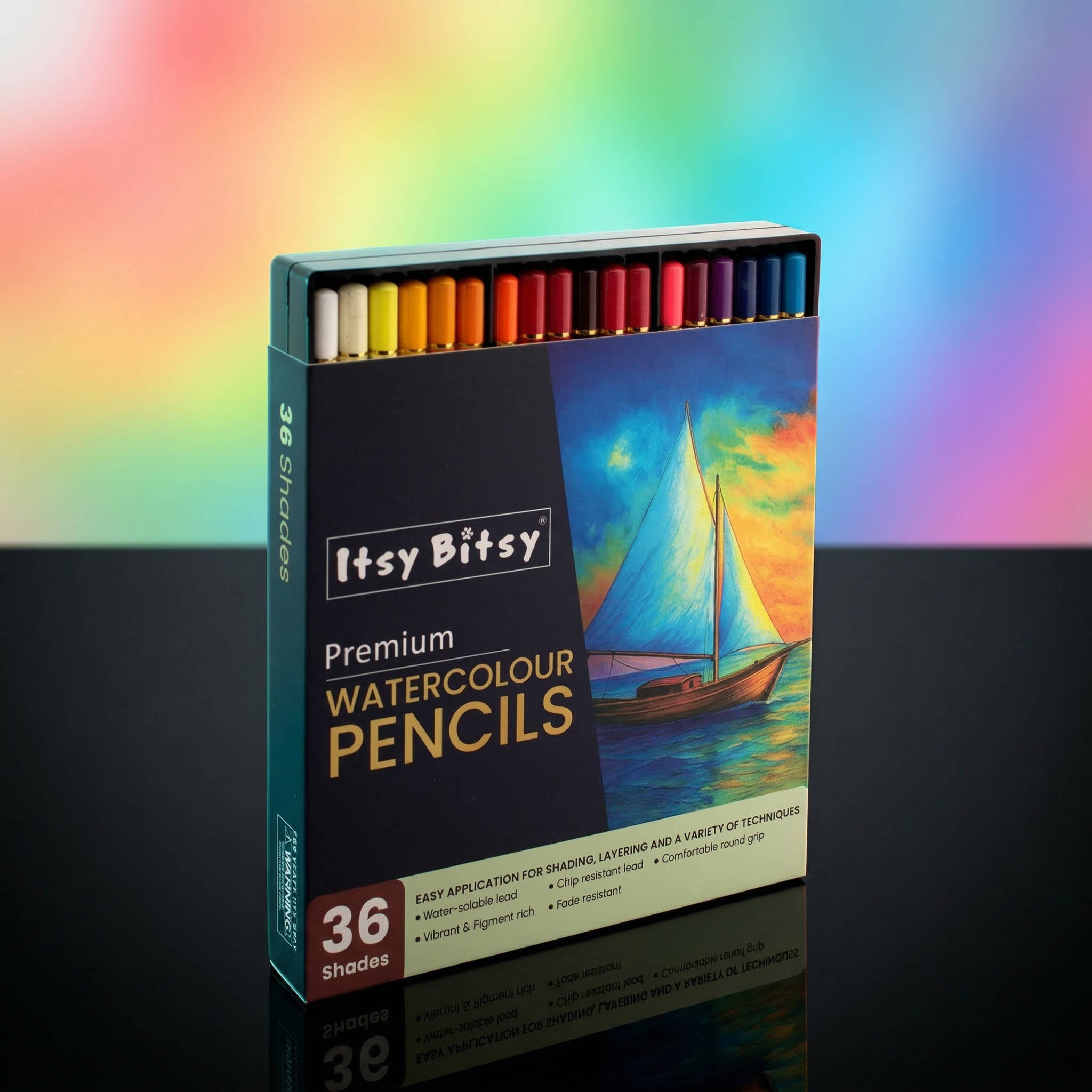 Premium Artist Water colour pencils - Pack of 36 Colours 1Box