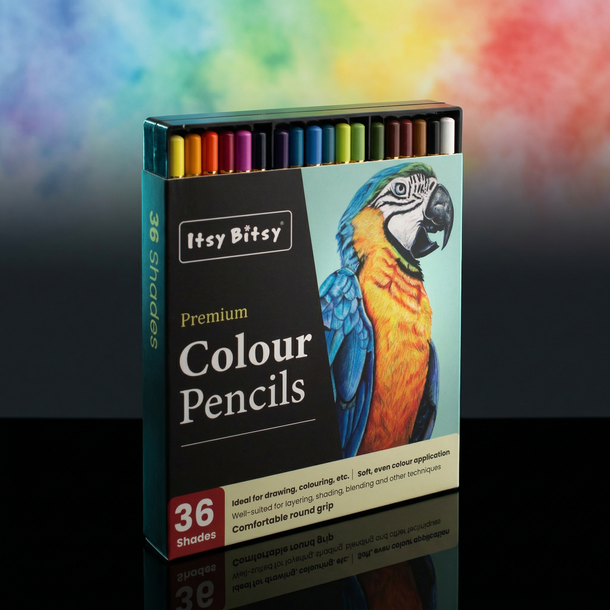 Premium Artist Colour Pencils - Pack of 36 Colours 1Box