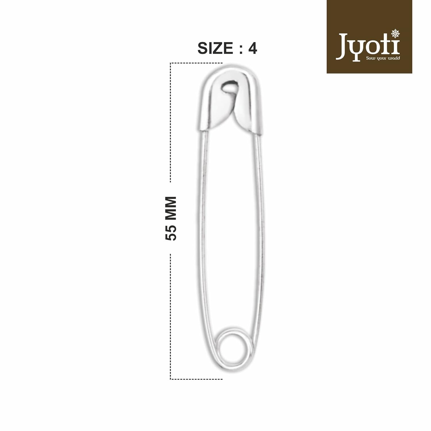 Safety Pins 4 Size 10Pcs Jyoti