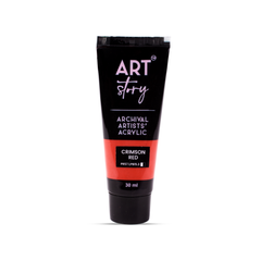 Artists Acrylic Colour Crimson Red 30ml Tube