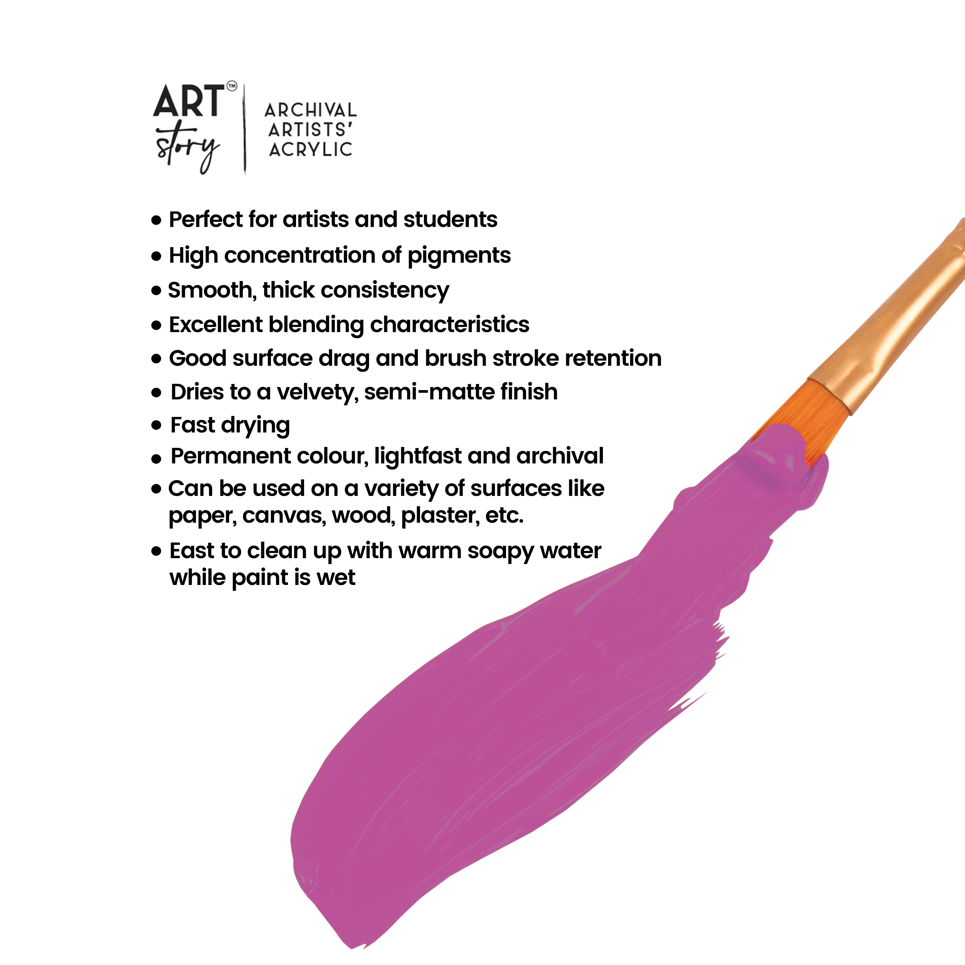 Artists Acrylic Colour Magenta 30ml Tube