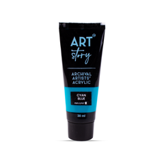 Artists Acrylic Colour Cyano Blue 30ml Tube