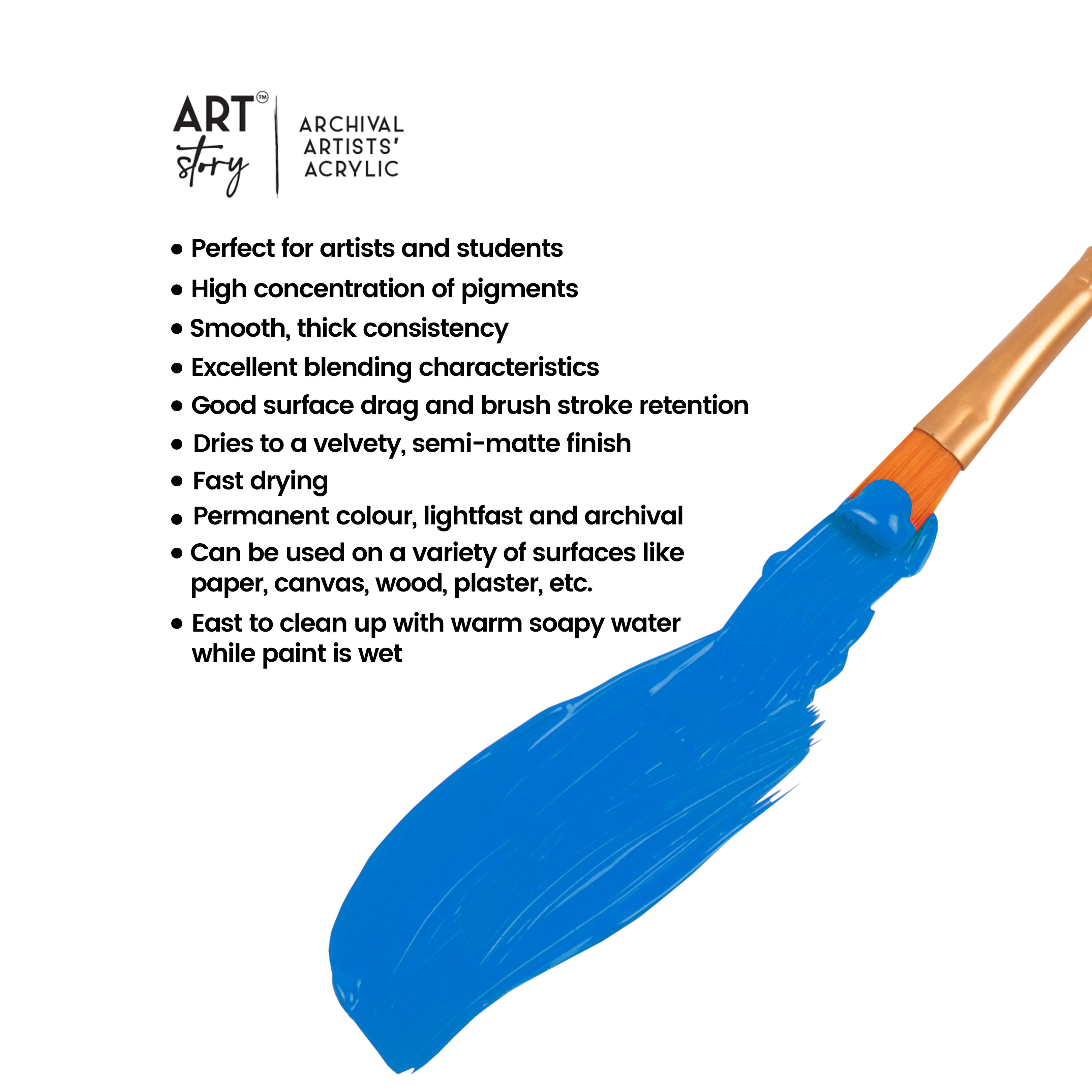 Artists Acrylic Colour Cerulean Blue 30ml Tube