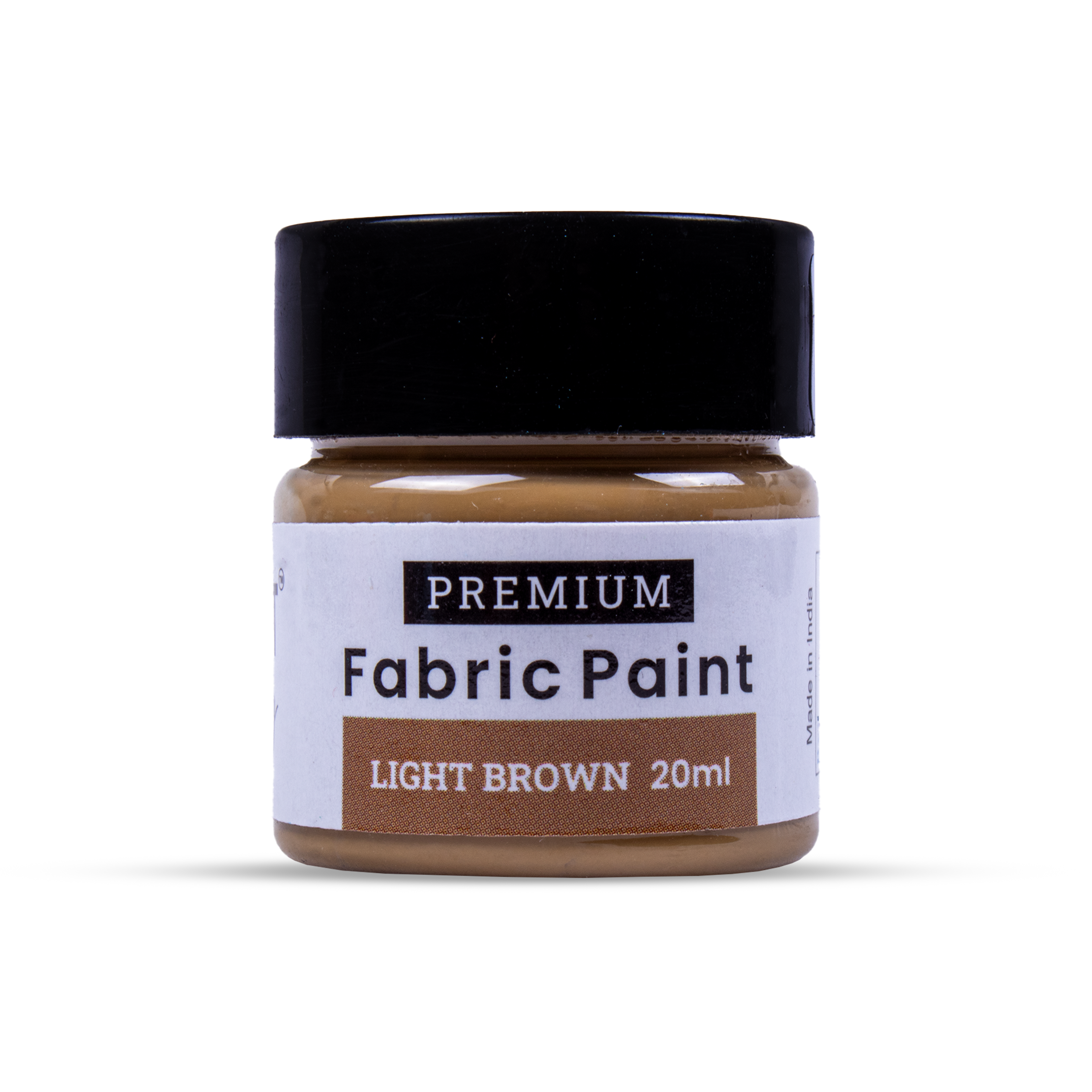 Acrylic Fabric Paint Light Brown 20ml Bottle