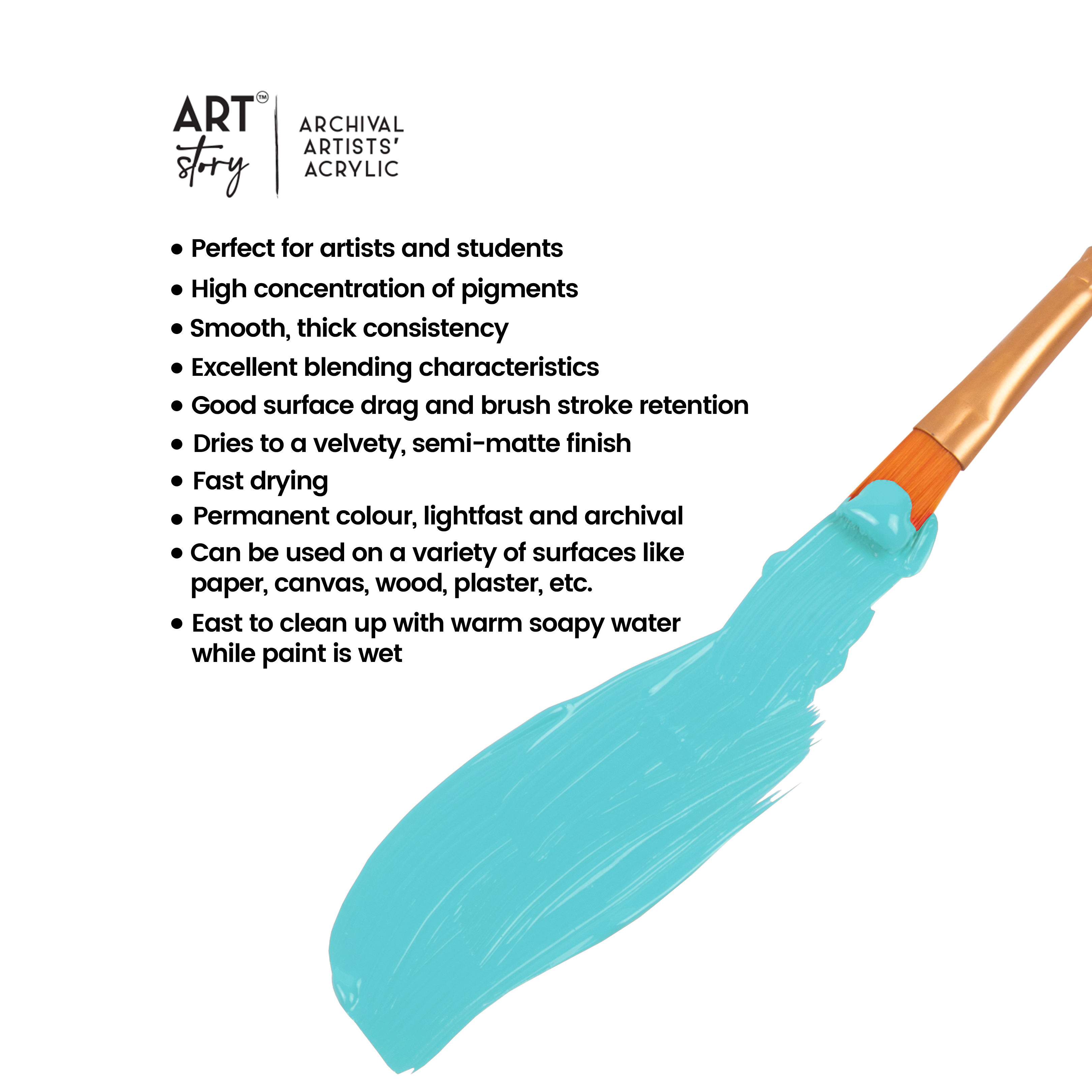 Artists Acrylic Colour Teal 30ml Tube