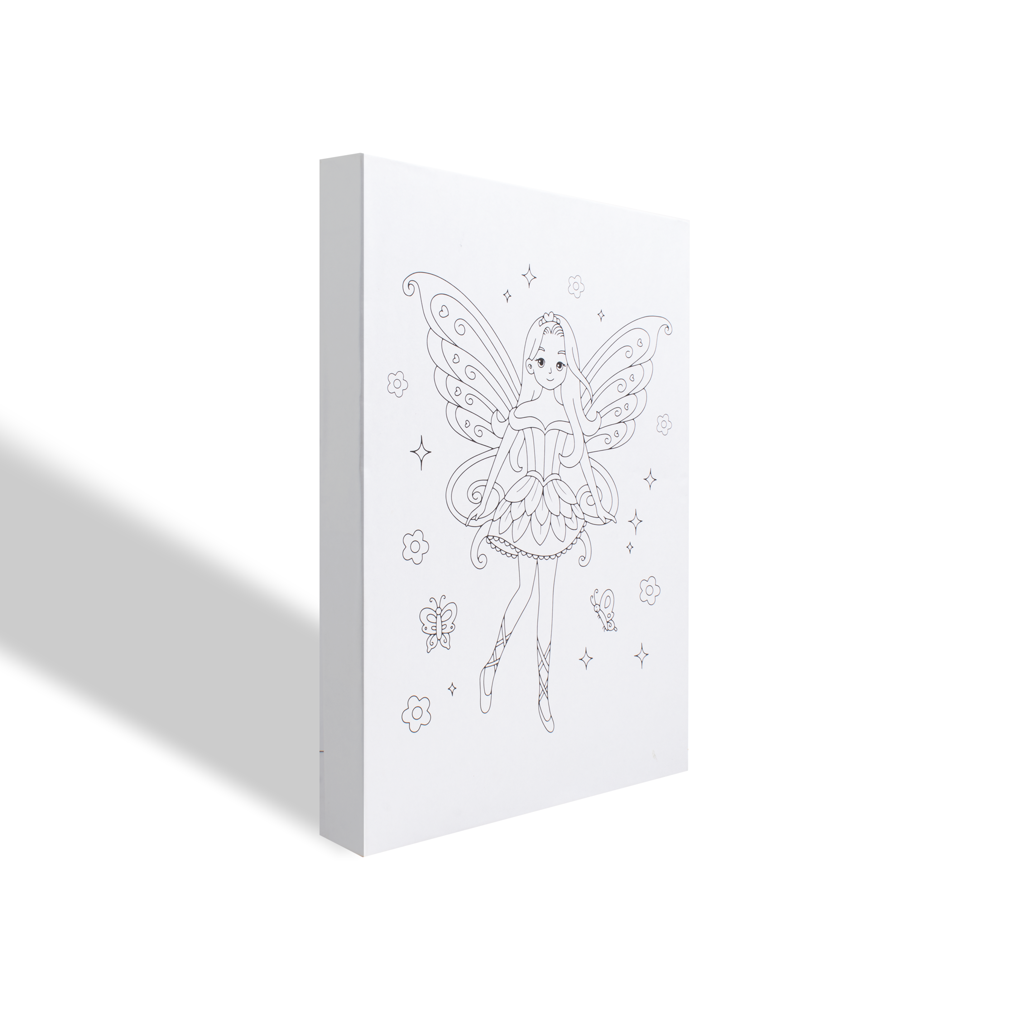 Paintable Pre-Printed Panel Fairy Approx L12 XW8.5 X H1inch 1pc