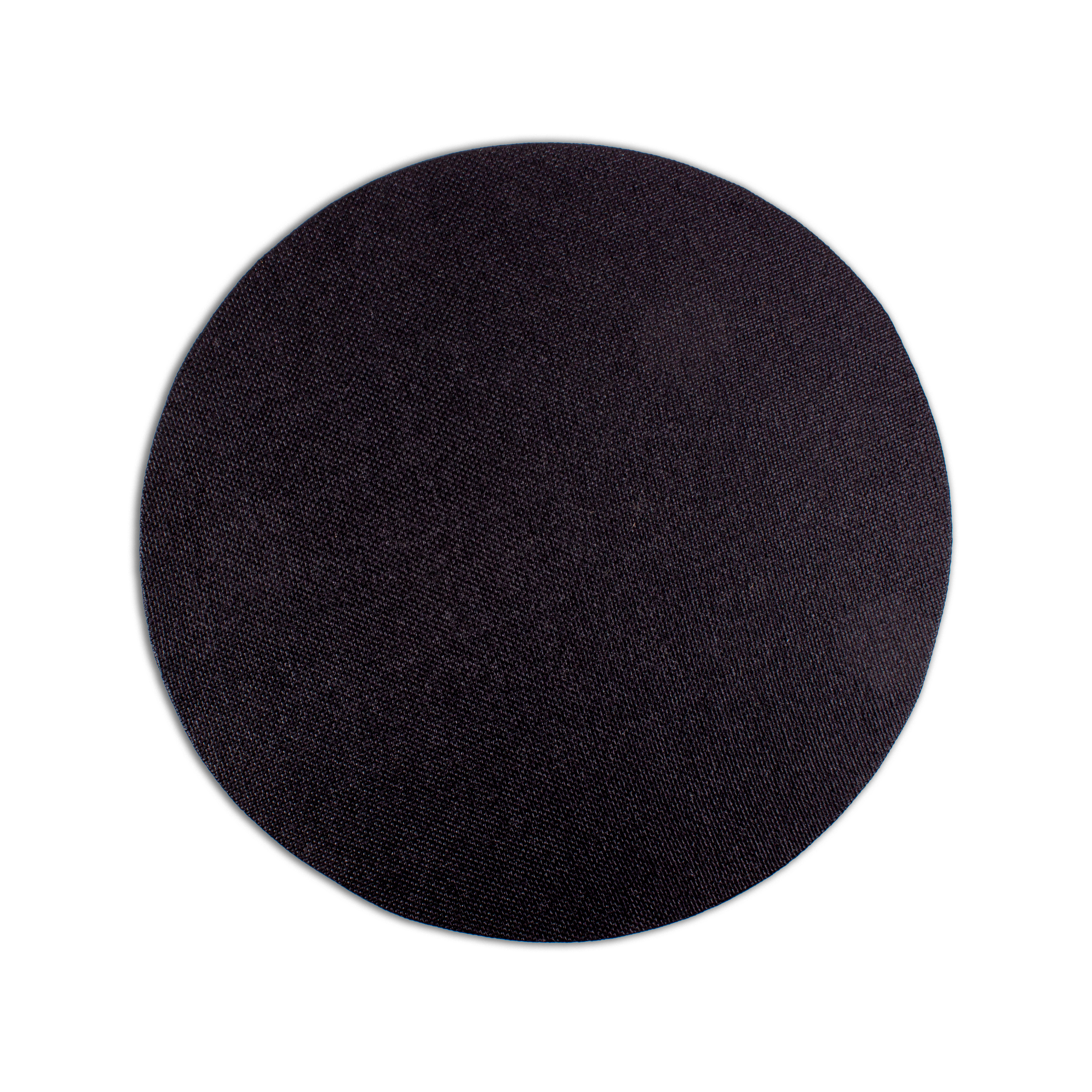 Stretched Canvas Round Black 22mm 10inch Dia 1pc