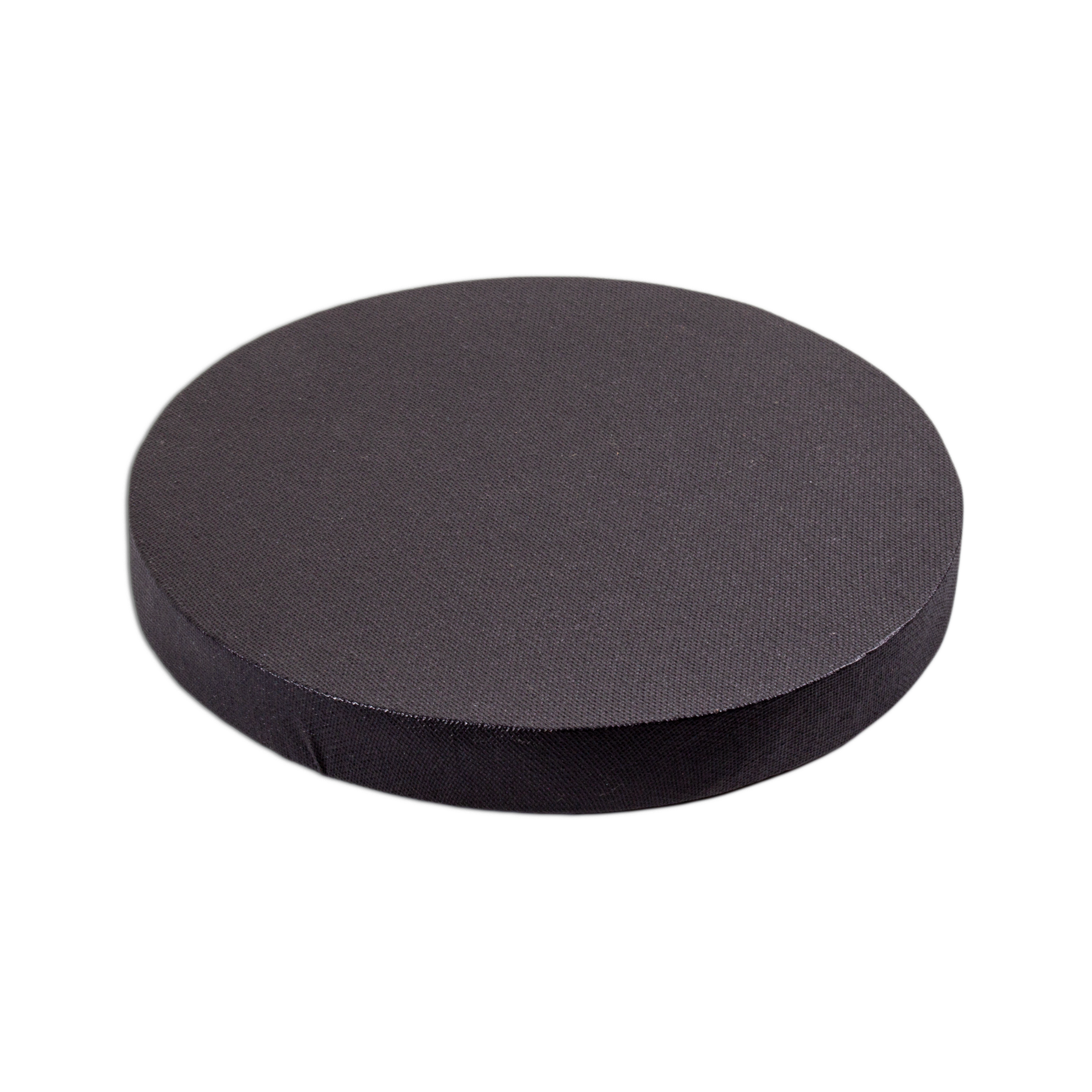 Stretched Canvas Round Black 22mm 8inch Dia 1pc