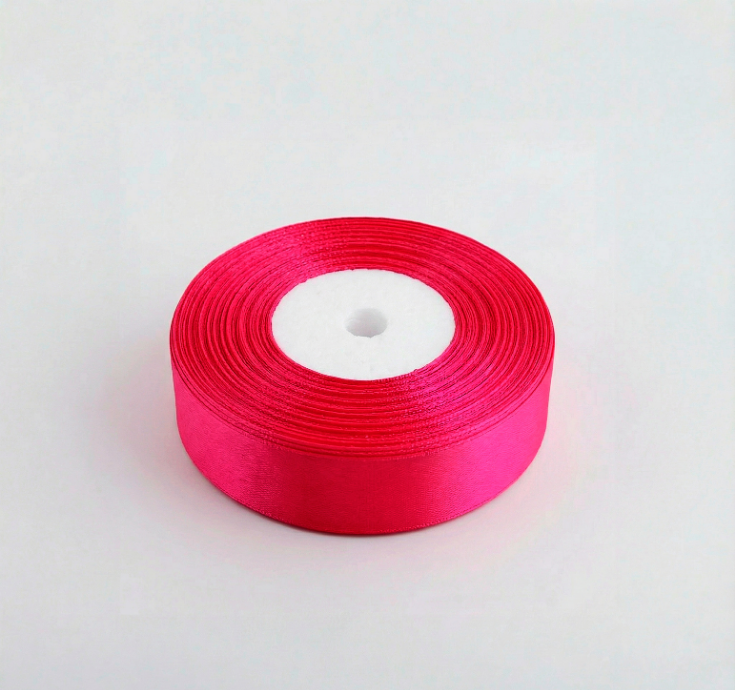 Satin Ribbon 25Mm 50Mtr Hot Pink