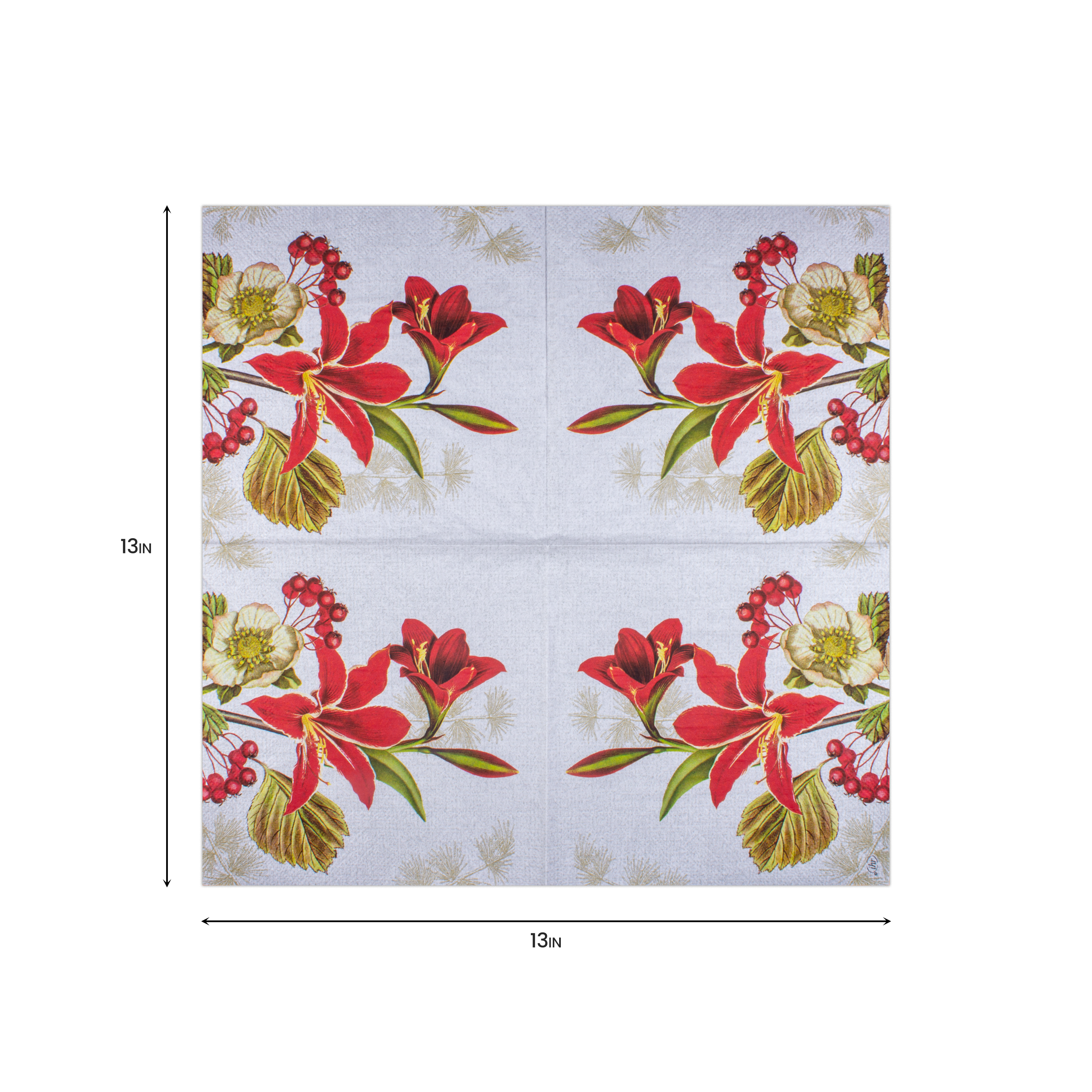 Decoupage Napkin Luxurious Lily 13in X 13in 3 Ply 1pc