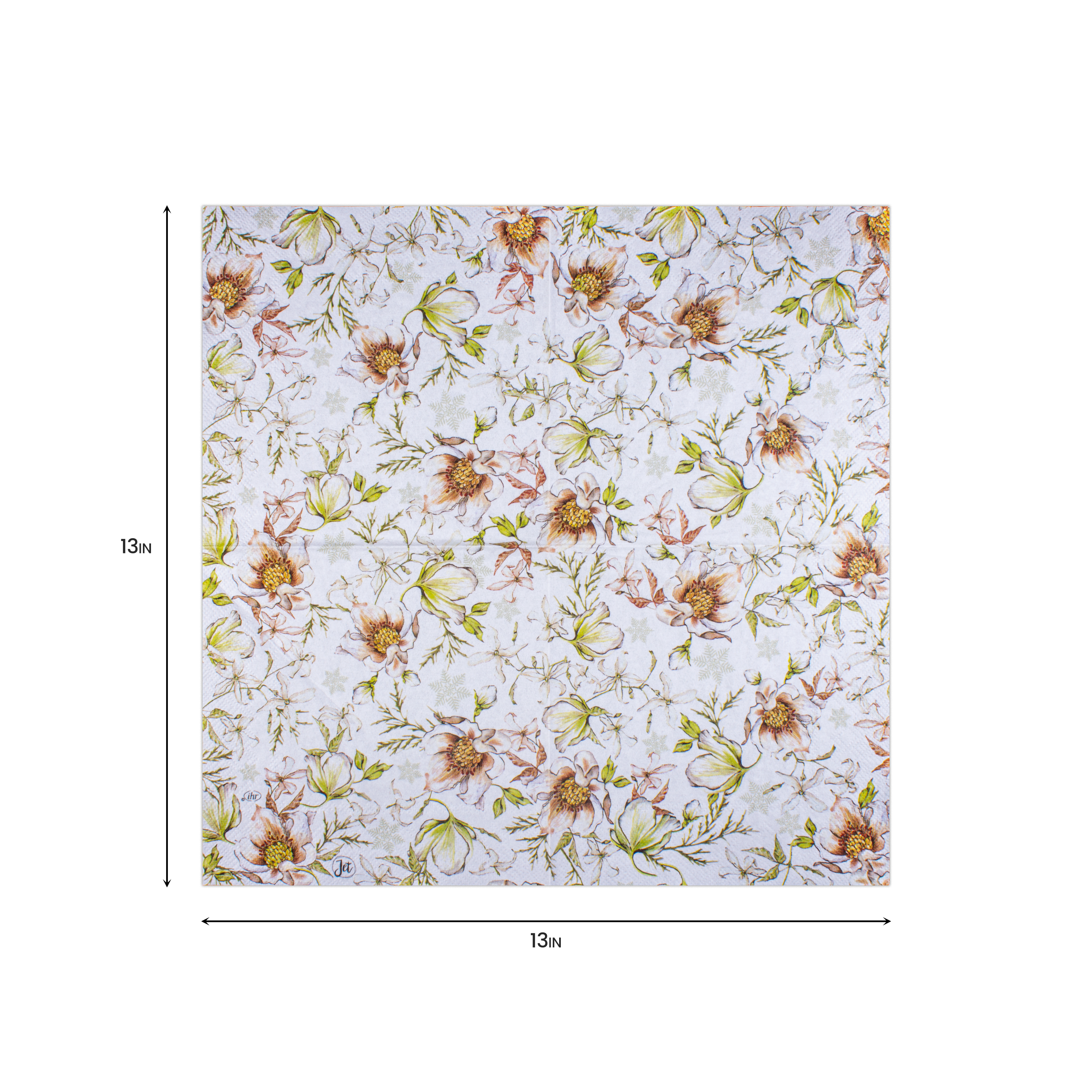 Decoupage Napkin Wild Magnolia 13in x 13in 3 Ply 1pc