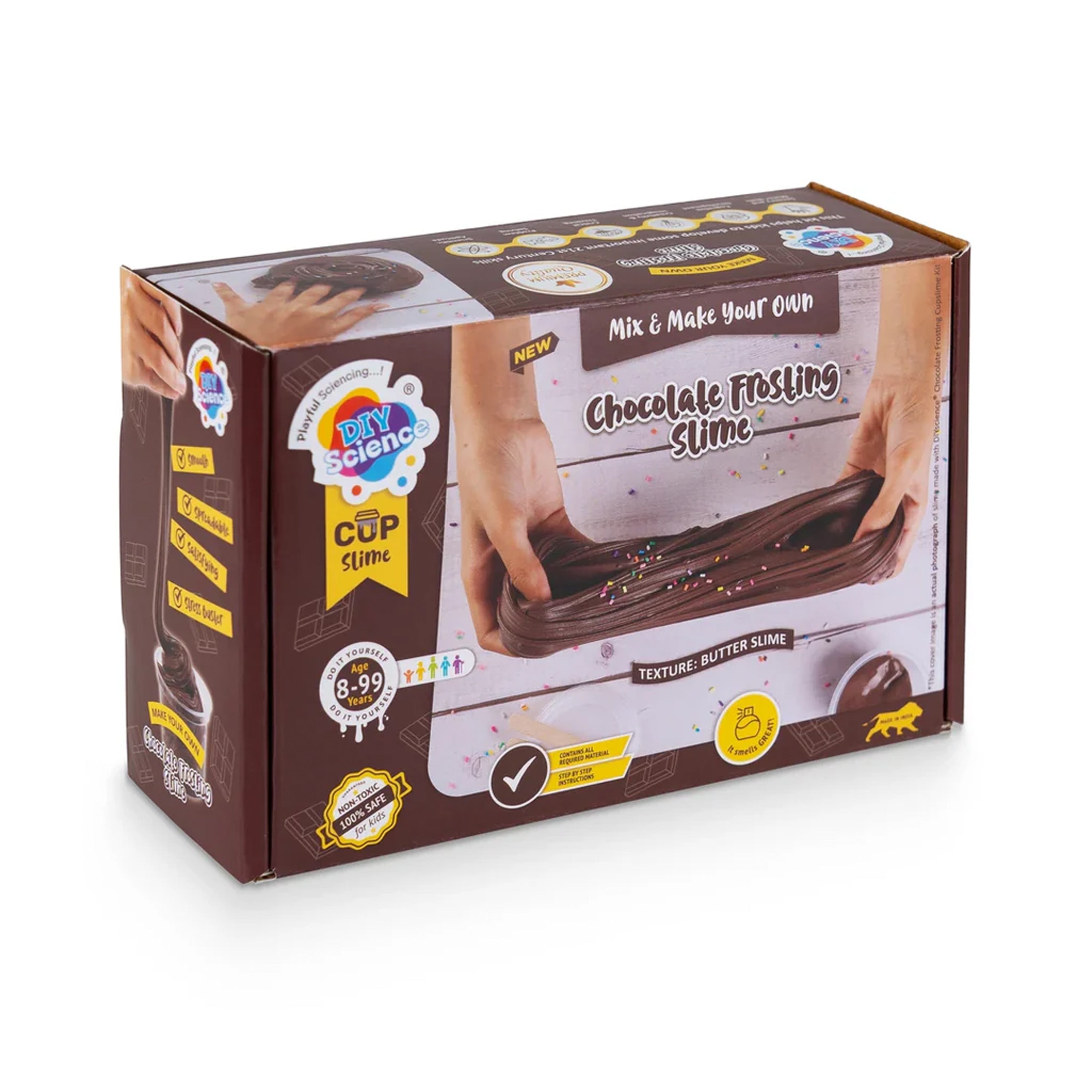 DIY Mix and Make Your Own Chocolate Frosting Slime Box