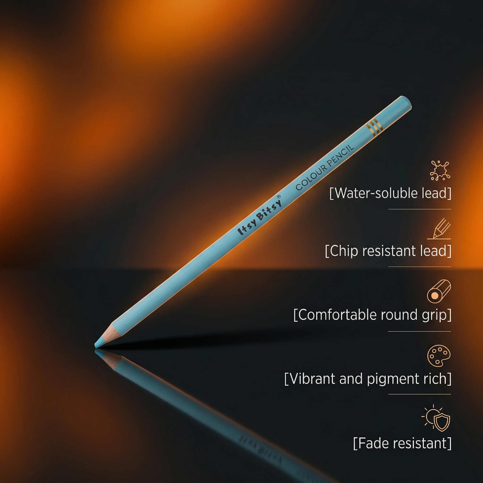 Premium Artist Water colour pencils - Pack of 24 Colours 1Box