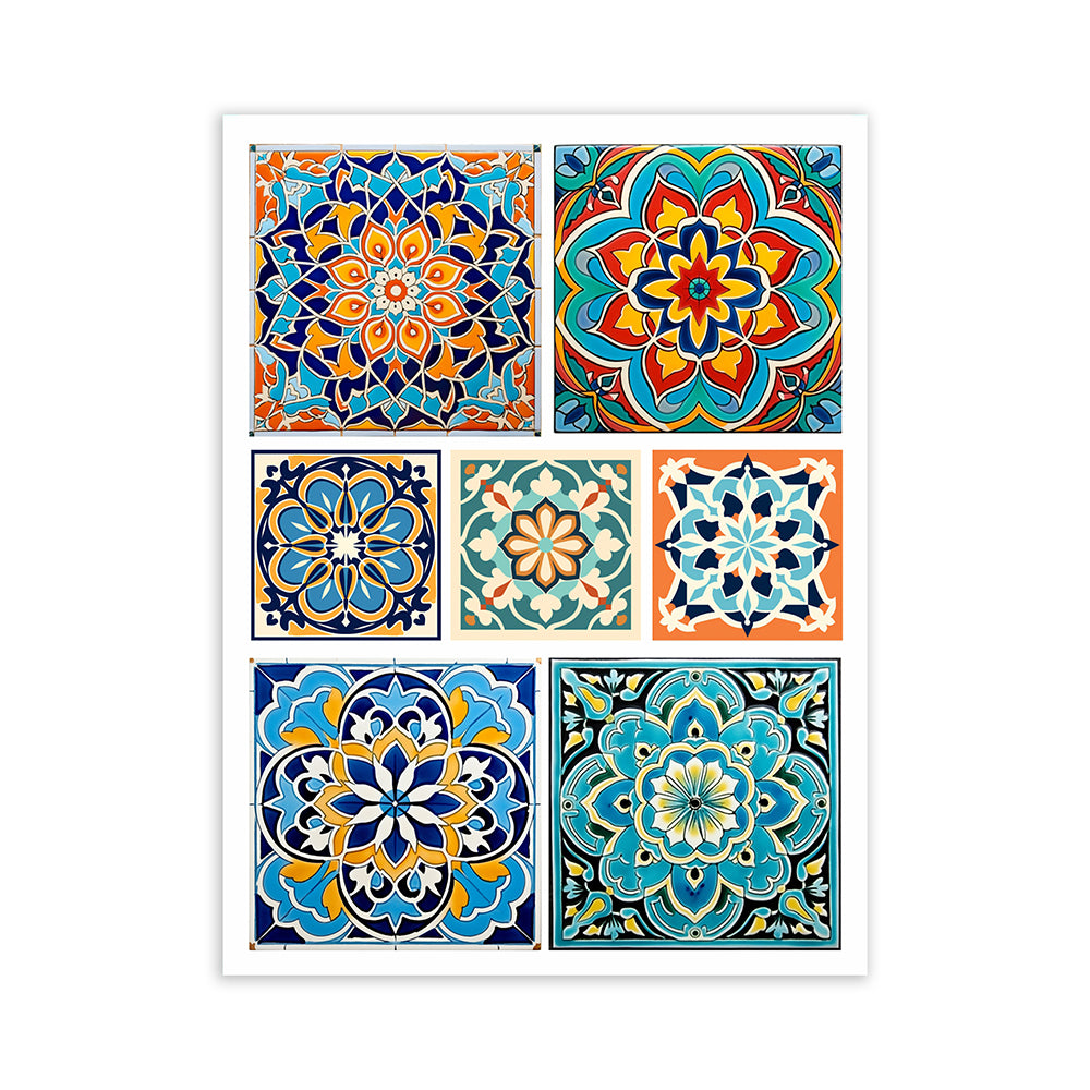 Deco Transfer Sheet Moroccan Artistry 7.5 X 9.5inch 1pc