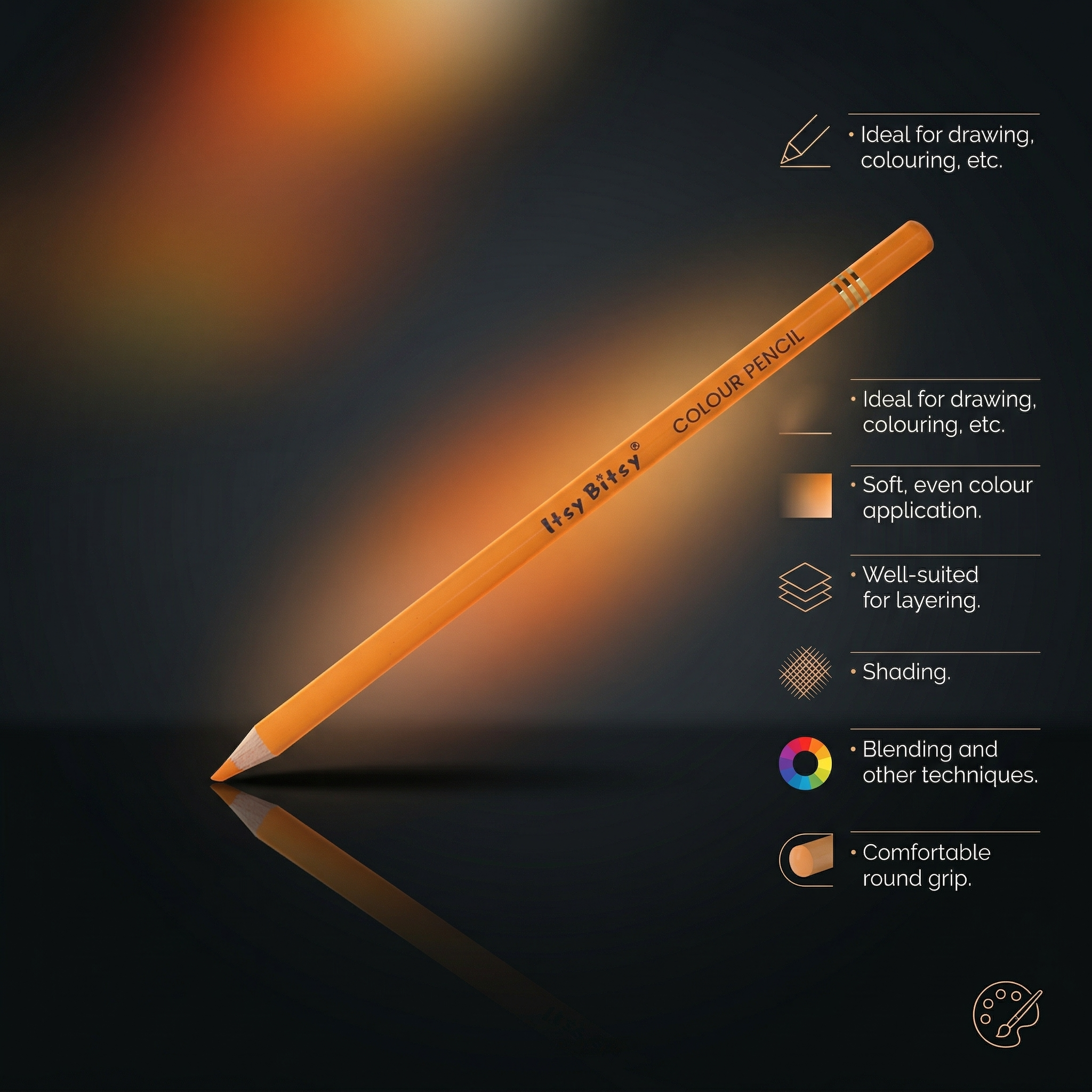 Premium Artist Colour Pencils - Pack of 36 Colours 1Box