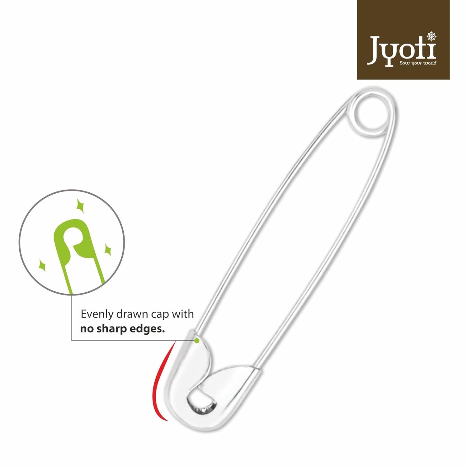 Safety Pins 4 Size 10Pcs Jyoti