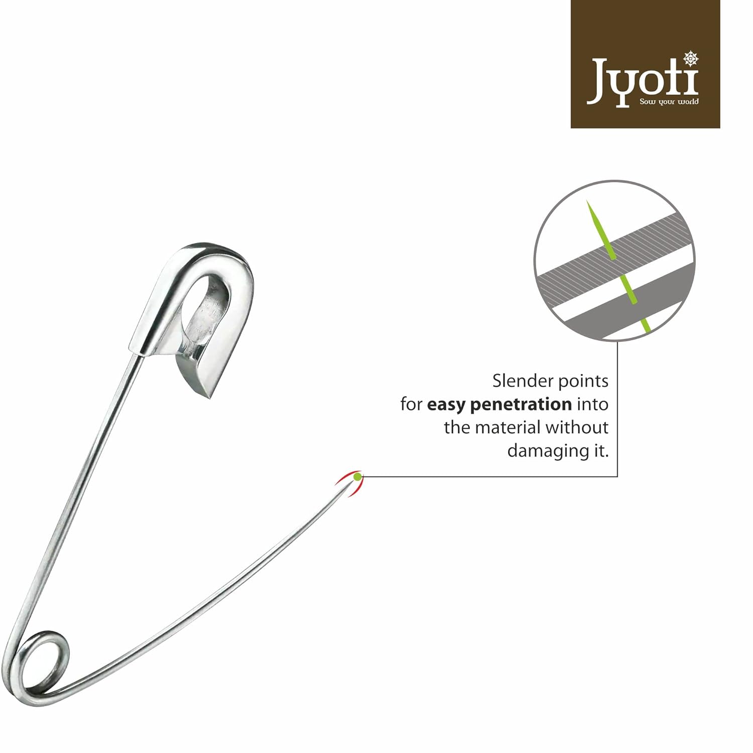 Safety Pins 4 Size 10Pcs Jyoti