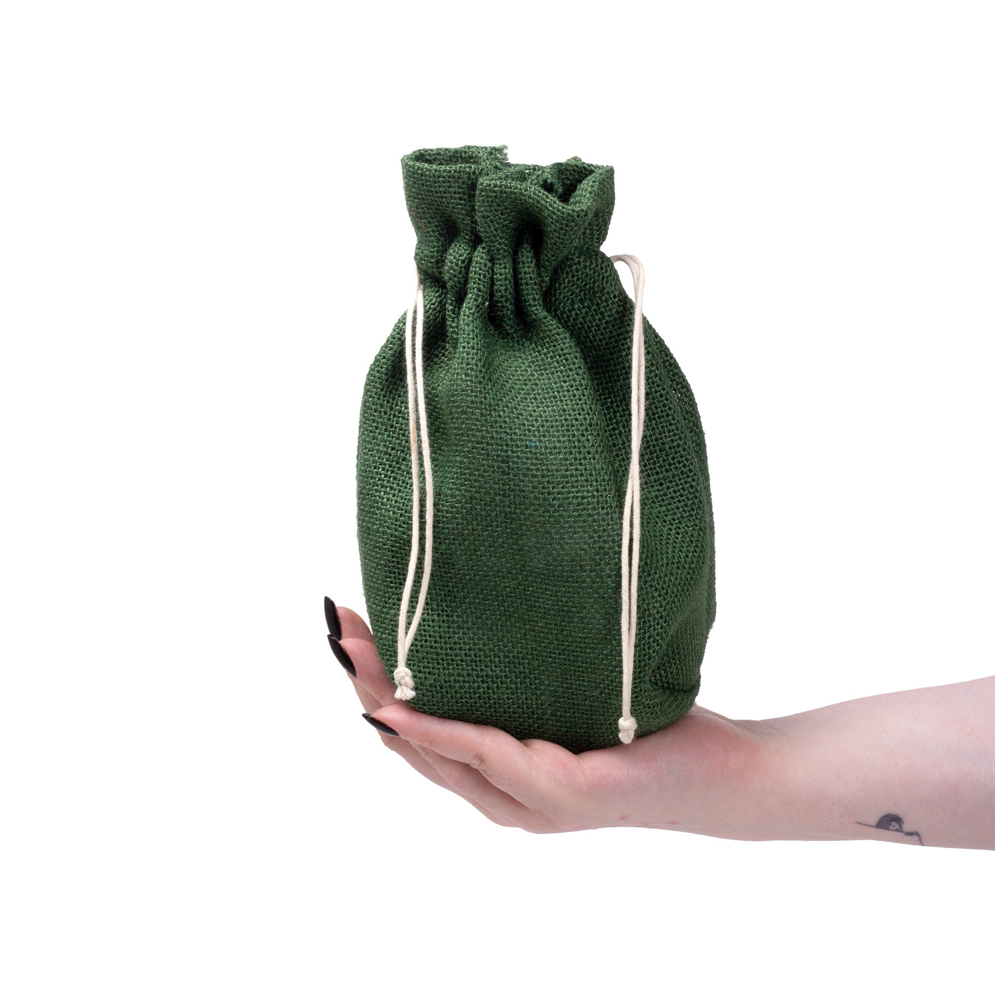 Burlap Drawstring Bag Assorted Colours L8 X W7.5X D3inch 1pc
