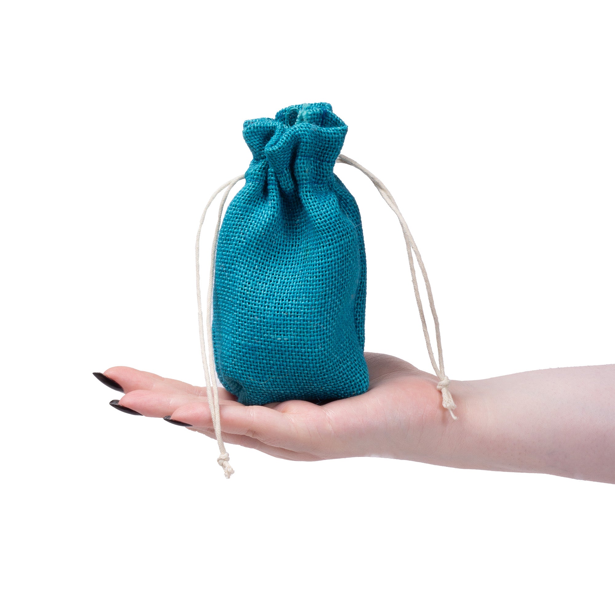Burlap Drawstring Bag Assorted Colours L6 X W4.4X D2inch 1pc