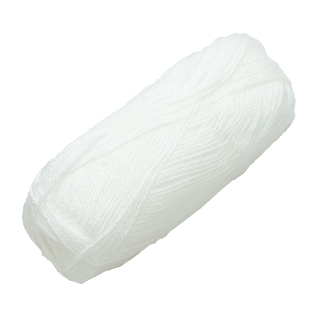 Snuggly Blanket Knitting/Crochet Yarn 100% Acrylic White 267m 100g