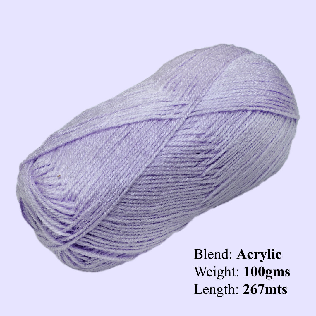 Snuggly Blanket Knitting/Crochet Yarn 100% Acrylic Light Lavender 267m 100g