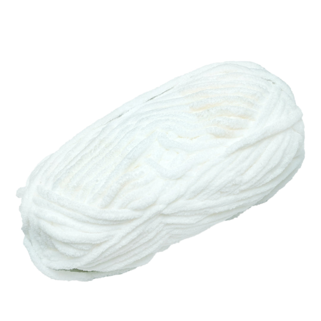 Snuggly Blanket Knitting/Crochet Yarn 100% Polyester White 50m 100g