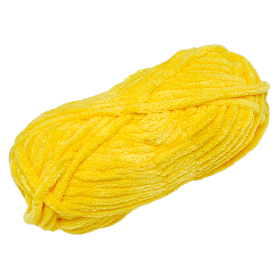 Snuggly Blanket Knitting/Crochet Yarn 100% Polyester Yellow 50m 100g