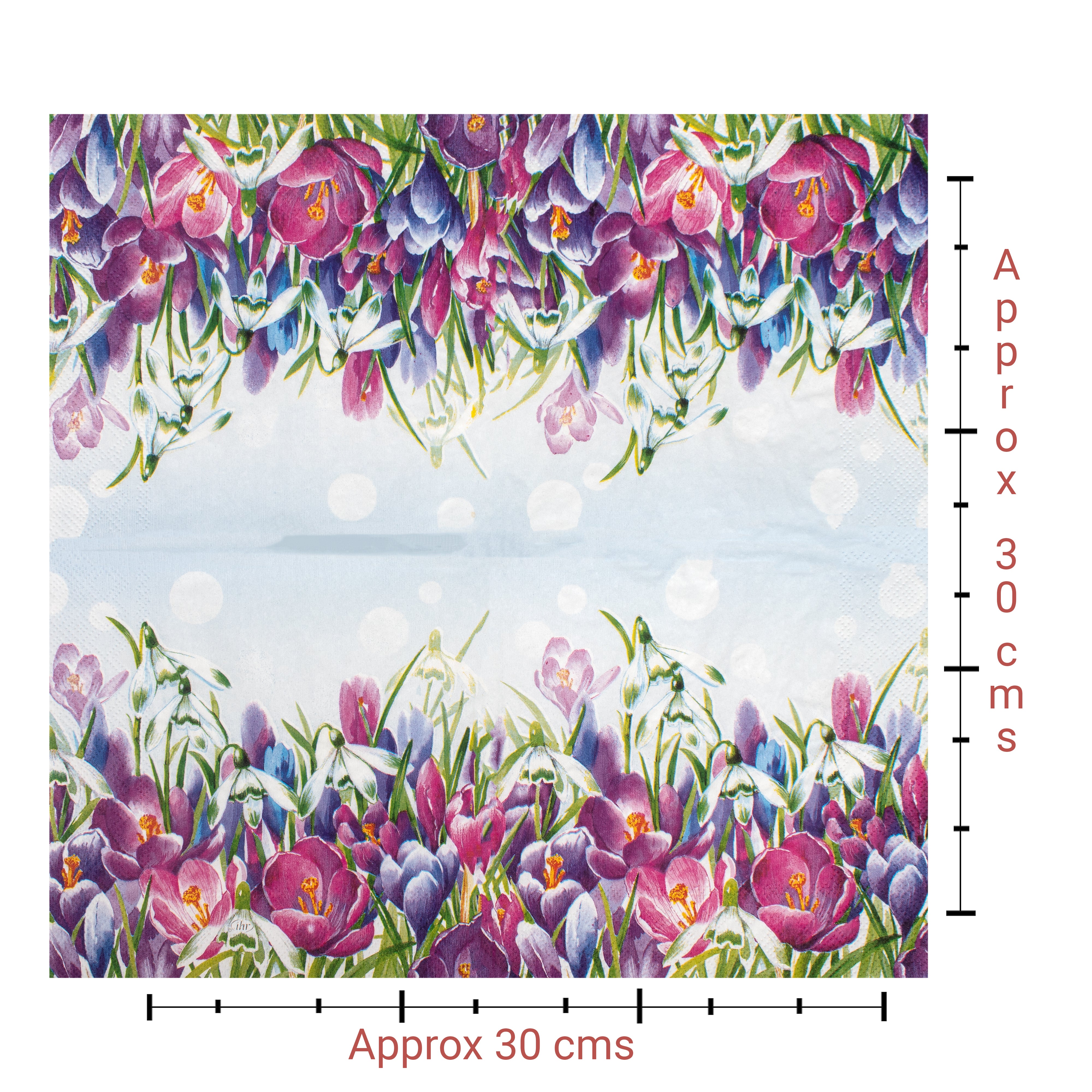 Decoupage Napkin Crocus Field 13 X 13inch 3PLY 1pc