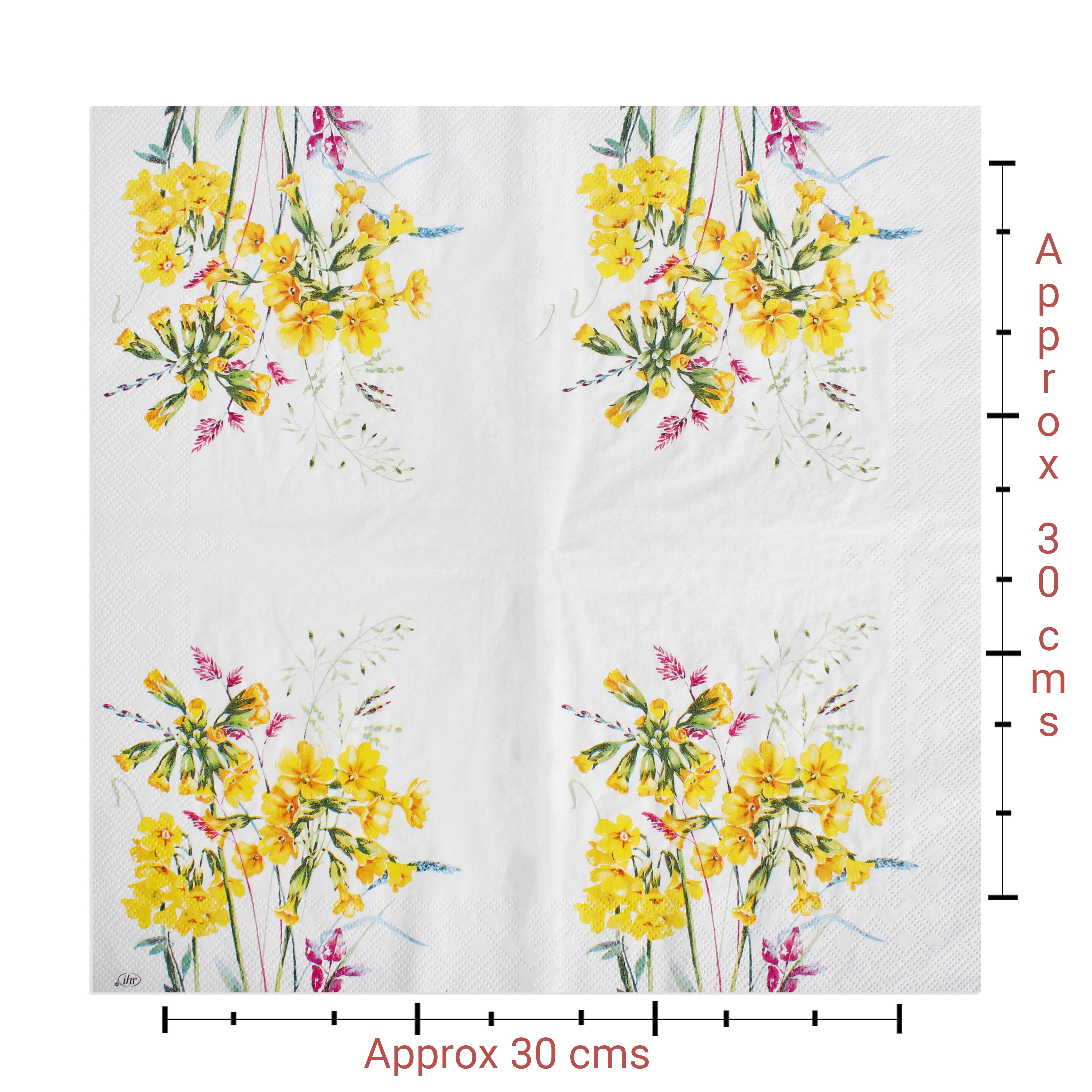Decoupage Napkin Wildflower Field 18 X 13inch 3PLY 1pc