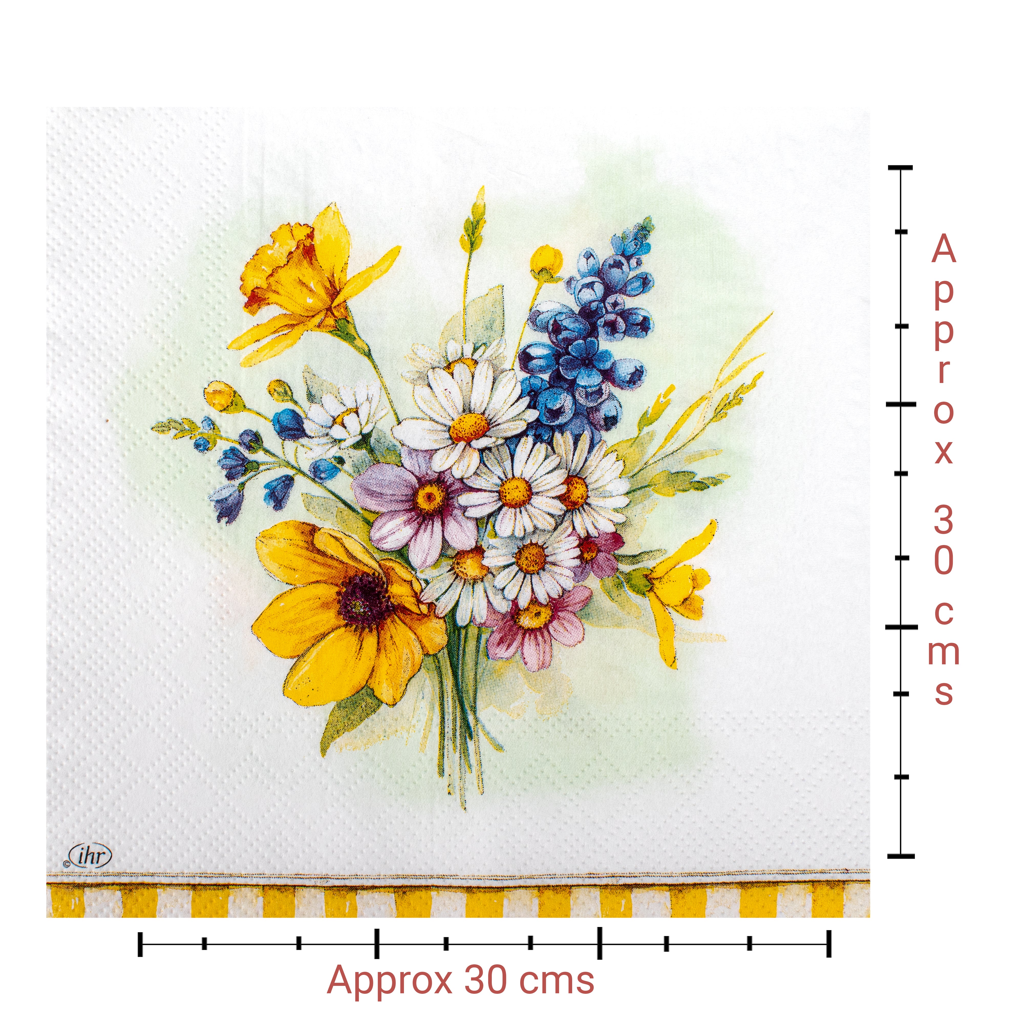 Decoupage Napkin Pretty Petals 13 X 13inch 3PLY 1pc