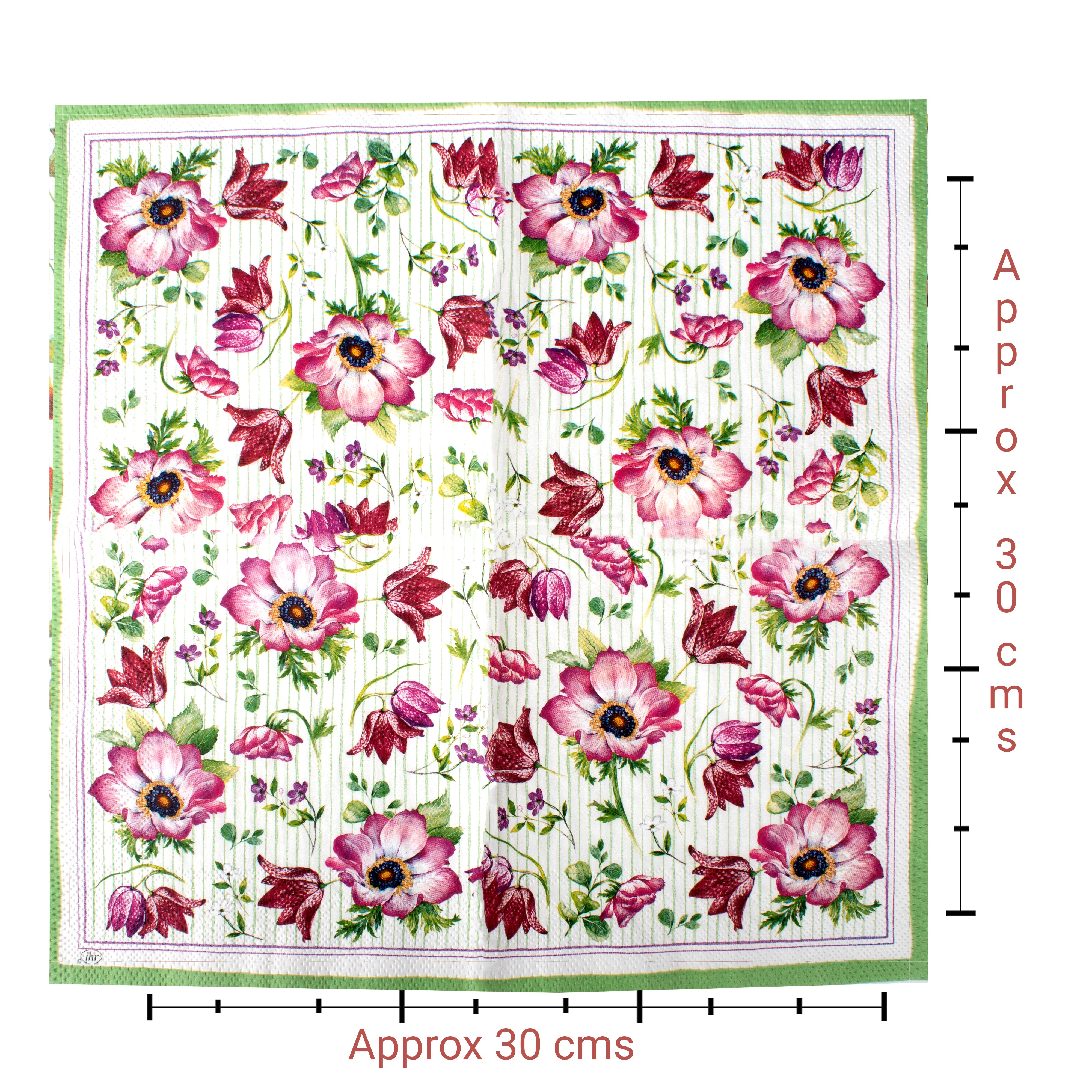Decoupage Napkin Wild Anemone 13 X 13inch 3PLY 1pc